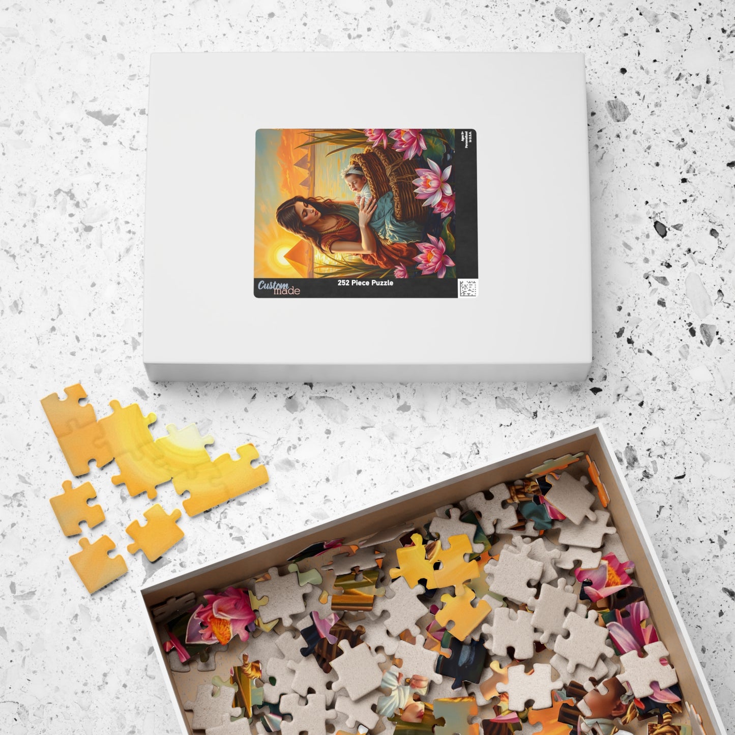Religious Jigsaw Puzzle - Baby Moses, Family Game Night, Faith Based Home Entertainment, Colorful Biblical Puzzle Lover Gift for Christians Puzzle The Puzzle Chest