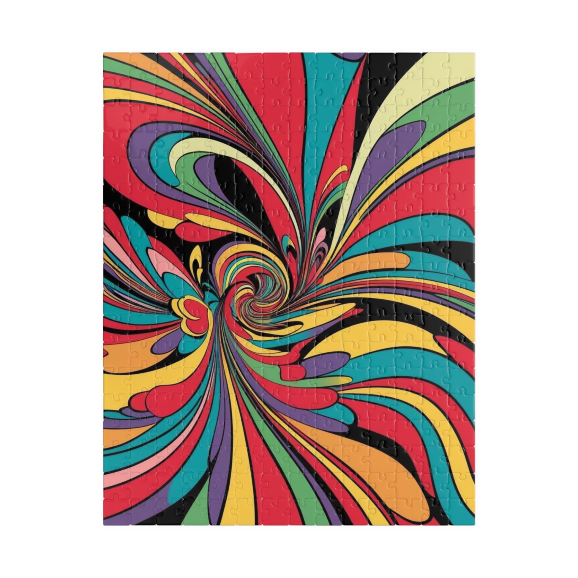 Colorful Swirl Puzzle - Pop Art Jigsaw Puzzle for Adults 252 pcs (Vertical) Puzzle The Puzzle Chest