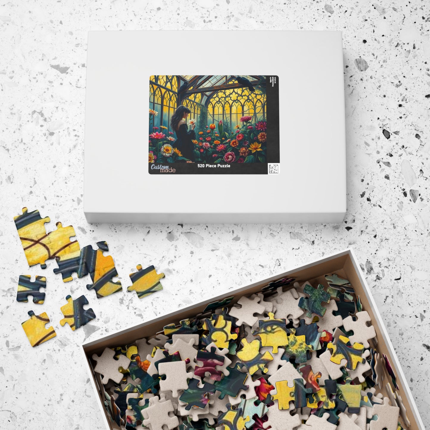 Twilight Flora Jigsaw Puzzle - A Gothic Garden, Gothic Greenhouse Game for Adult Dark Art Puzzle Lovers, Creative Gift for All Occasions