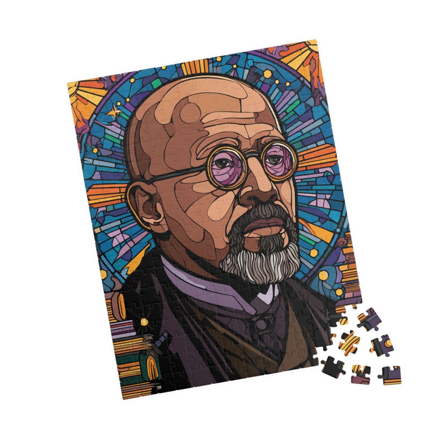 Civil Rights Activist Jigsaw Puzzle, African American History Educational Game, W E B Du Bois Portrait, Black History 252 pcs (Vertical) Puzzle The Puzzle Chest
