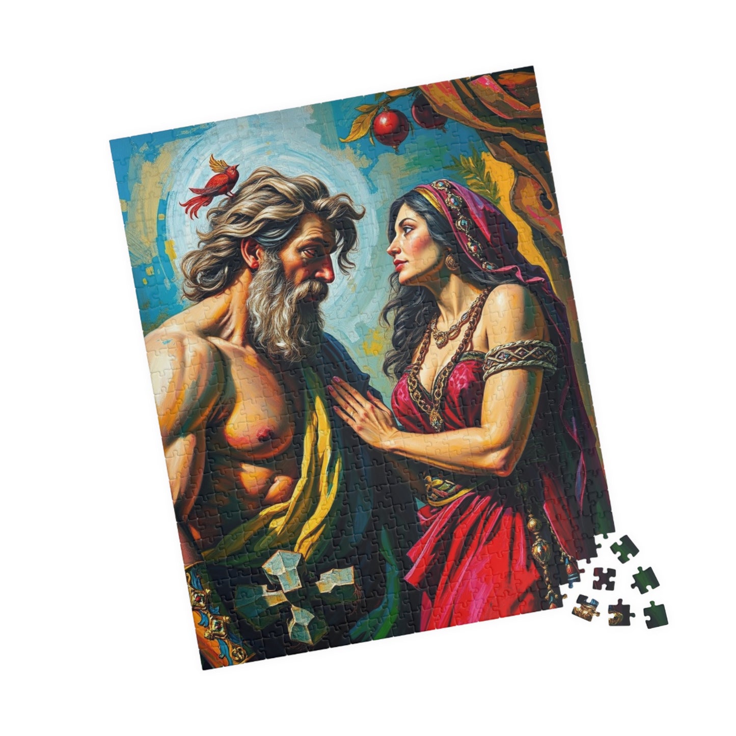 Biblical Puzzle, Samson and Delilah Jigsaw Game, Faith-Based Puzzle for Adults, Religious Gift, Family Game Night, Stress Reliever, Unique Puzzle The Puzzle Chest