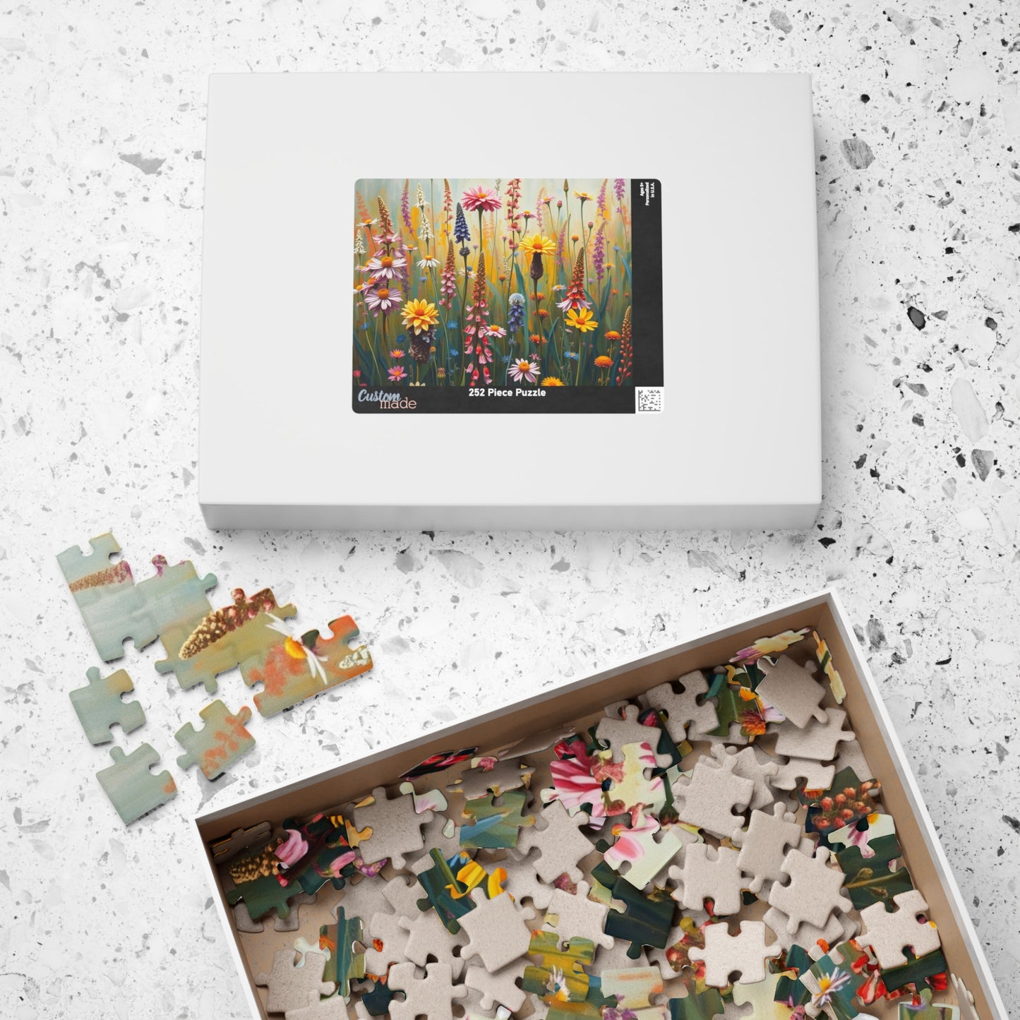 Floral Puzzle, Vibrant Wildflower Jigsaw Game for Adults, Nature Theme Gift for Friends, Family Fun, Home Entertainment Puzzle The Puzzle Chest
