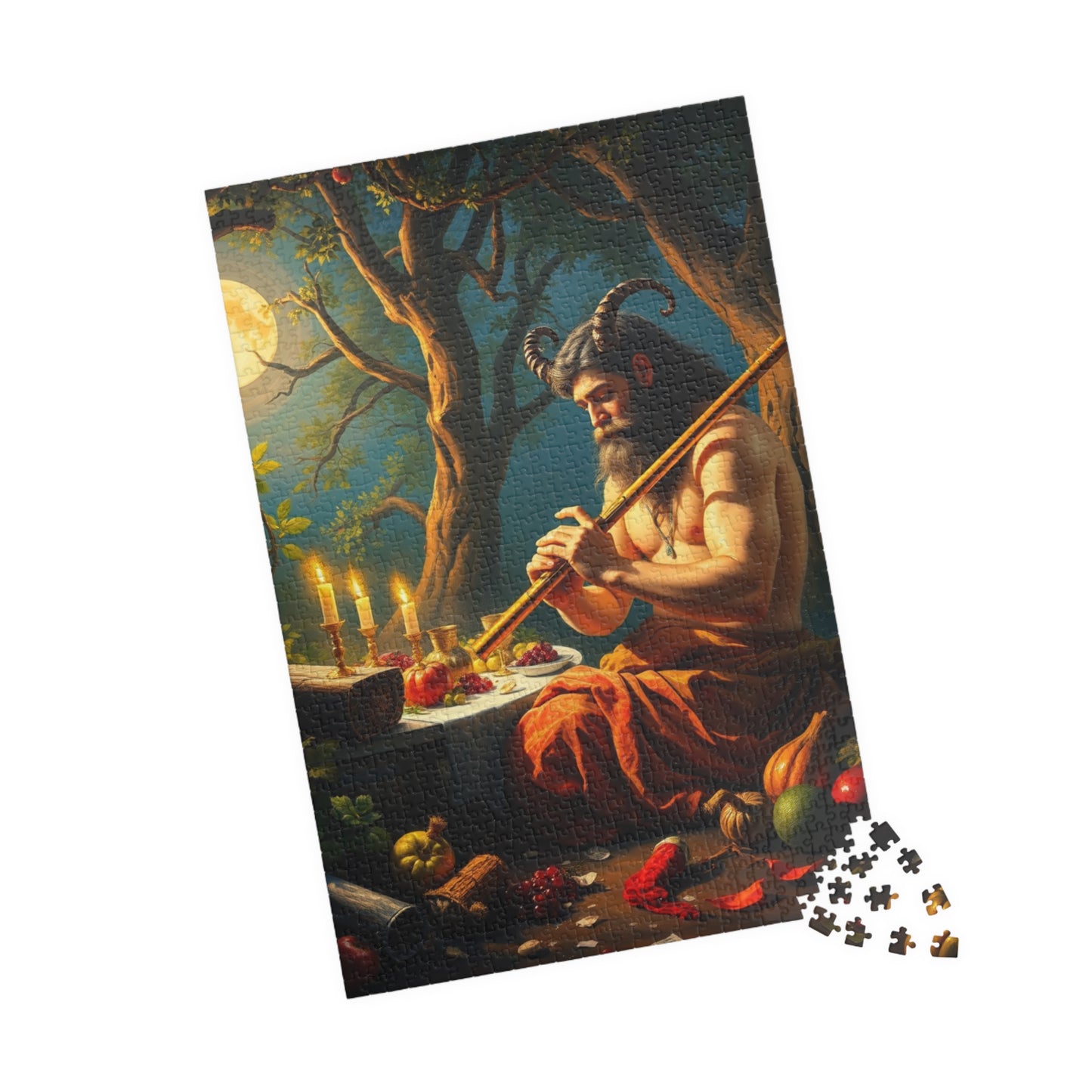Satyr Feast Artistic Puzzle - Fantasy Mythical Creature Design for Soulful Relaxation, Meditation Gift for Puzzle Lovers, Family Game Night Puzzle The Puzzle Chest