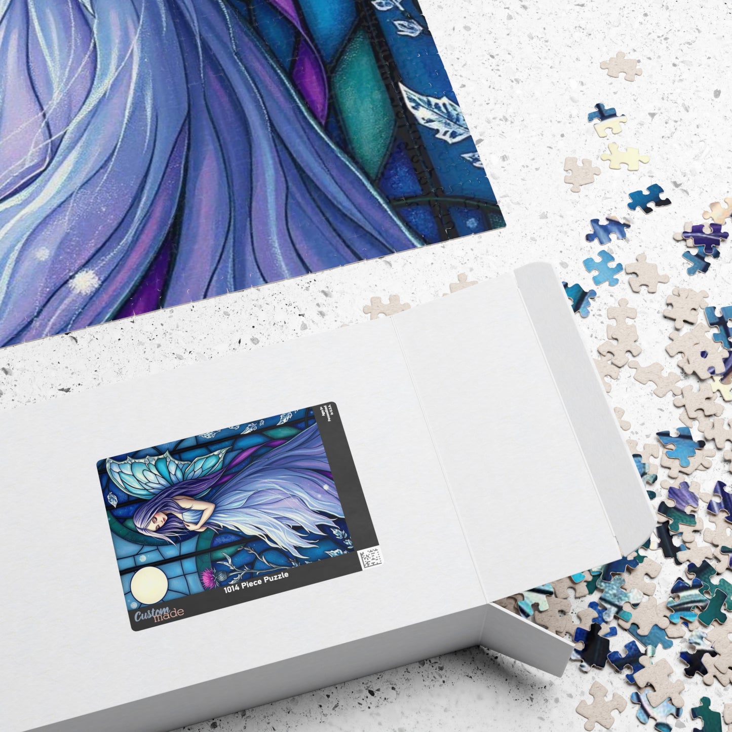 Enchanting Fairy Puzzle - Stained Glass Style 110 to 1014-Piece Jigsaw, Fantasy Lover Gift for Friends and Puzzle Enthusiasts