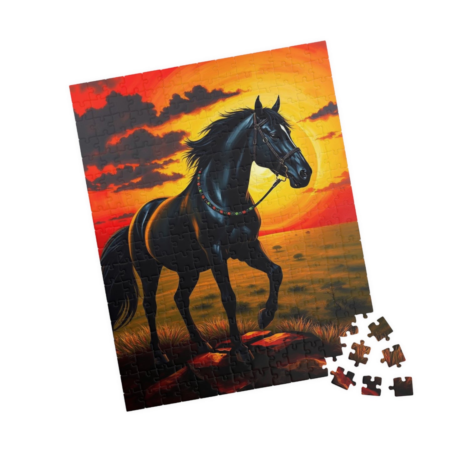 Majestic Horse Jigsaw Puzzle Game for Adults, Horse Lover Gift for Friend Animal Enthusiast, Equestrian Art, Family Bonding, Mental Exercise Puzzle The Puzzle Chest