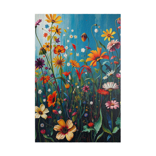Floral Wildflower Jigsaw Puzzle, 110-1014 piece, Fun Family Activity, Unique Spring Gift for Friend Birthday Holiday, Puzzle Enthusiast 1014 pcs (Vertical) Puzzle The Puzzle Chest
