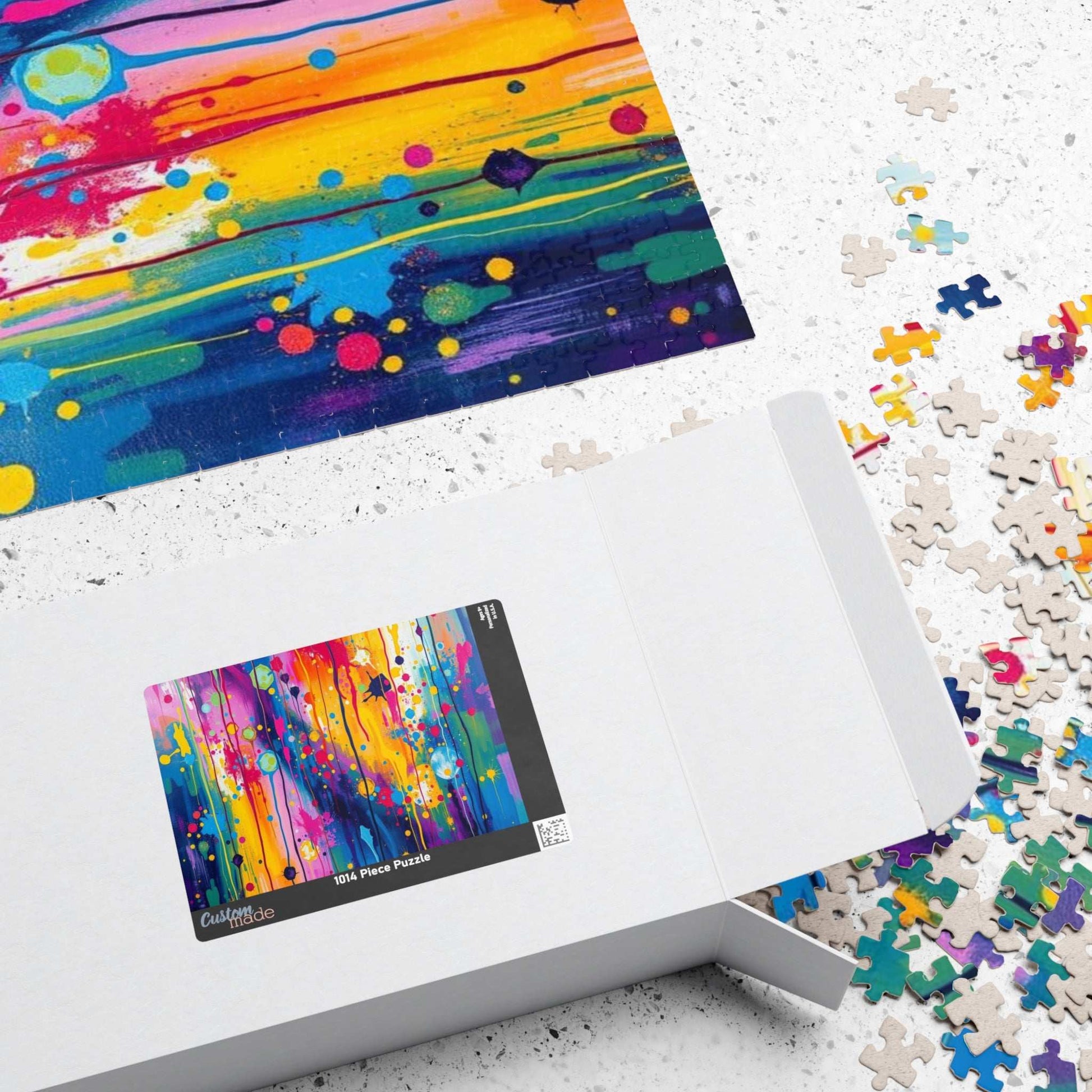 Colorful Abstract Art Jigsaw Puzzle Brain Teaser Puzzle The Puzzle Chest