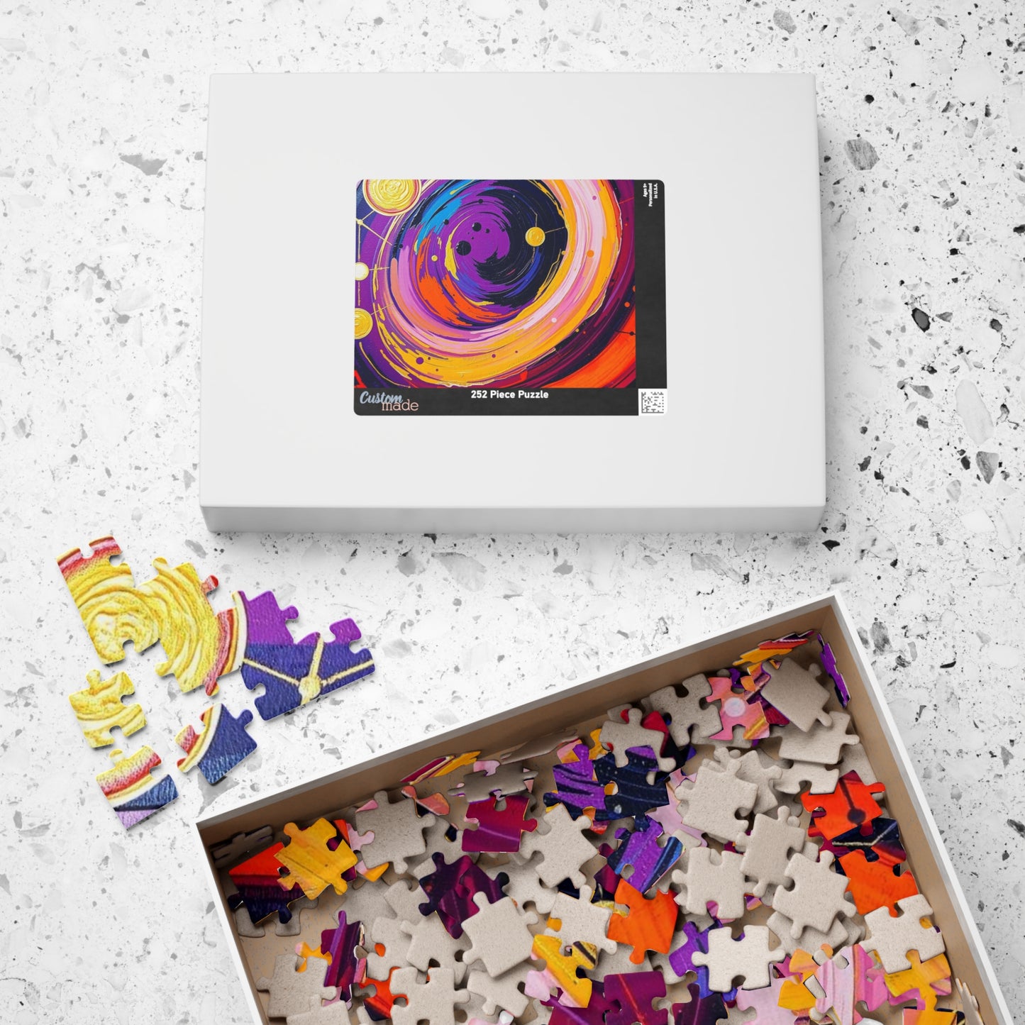 Cosmic Swirl Abstract Puzzle, Space Art Jigsaw Game, Celestial Puzzle, Gift for Astronomy Lover, Family Game Night, Home Decor, Brain Teaser Puzzle The Puzzle Chest