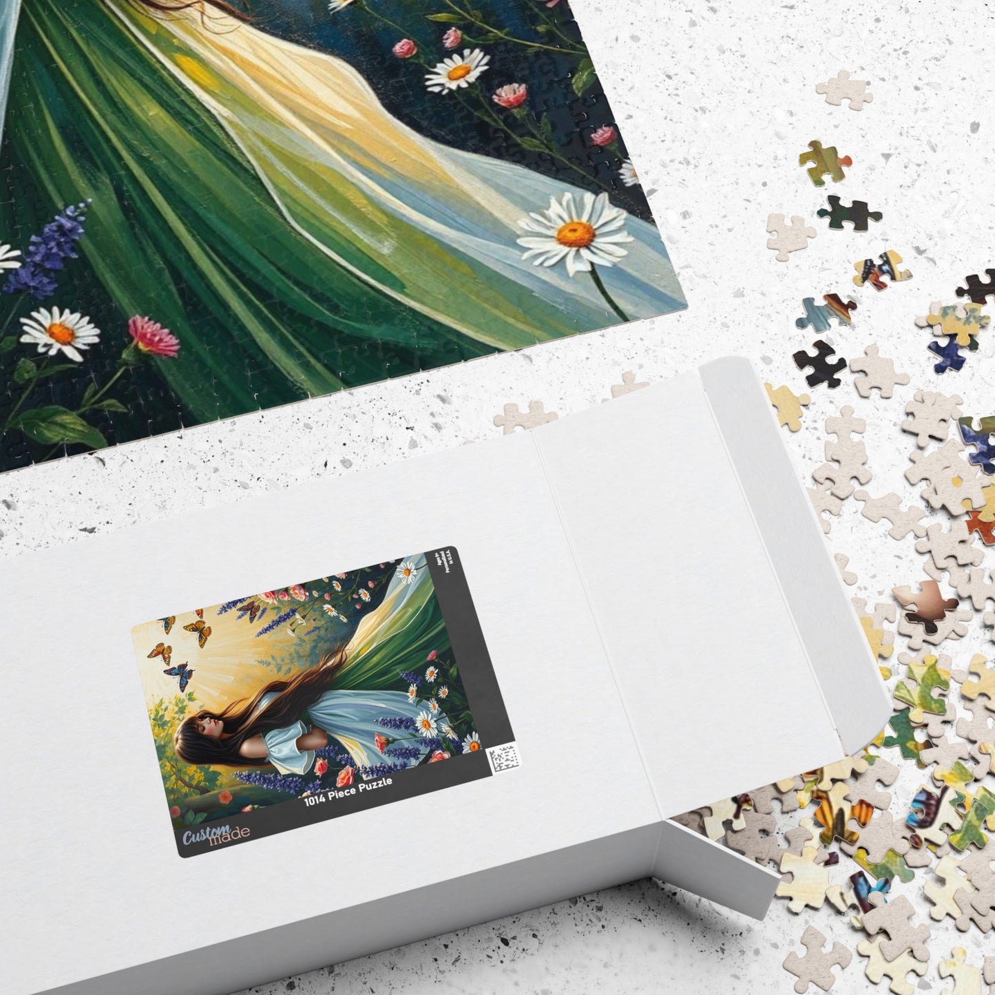 Floral Maiden Jigsaw Puzzle, 110-1014 Piece Nature Theme, Puzzle Lover Gift for Friend, Best Home Entertainment for Family Fun, Brain Teaser