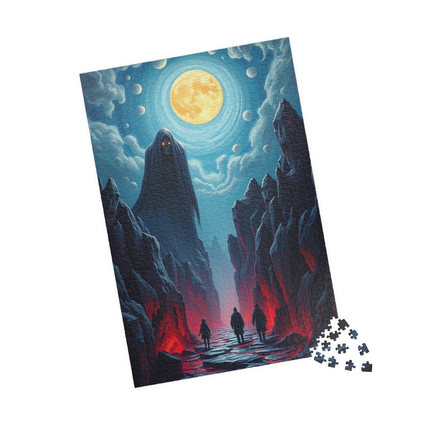 Mystical Moonlight Puzzle, 1014-piece Art Puzzle, Fantasy Scene Game, Unique Gift for Puzzle Lovers, Perfect for Family Nights, Home Decor Puzzle The Puzzle Chest