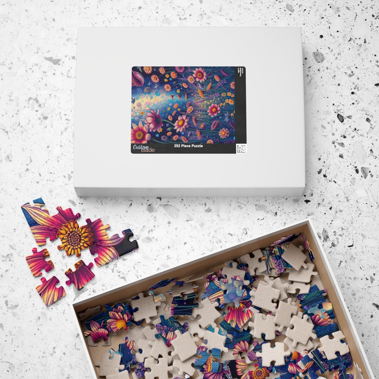 Floral Serenity Puzzle - 110 to 1014 Pieces, Perfect for Family Game Night, Gift for Nature Lovers, Mindful Relaxation, Home Entertainment Puzzle The Puzzle Chest