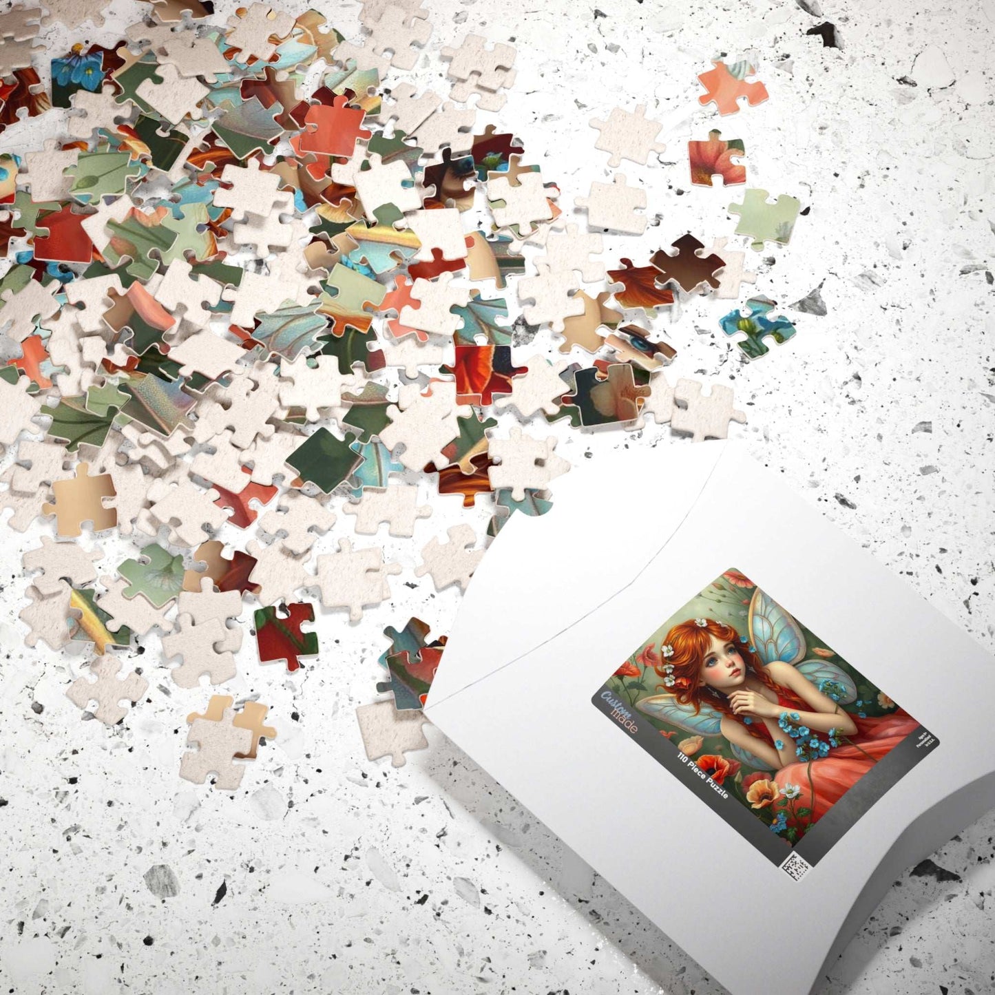 Auburn Flower Fairy Puzzle - Summer Garden Fantasy Jigsaw with Wildflowers, 110-1014 Piece Puzzle Lover Gift for Mindful Family or Solo Fun