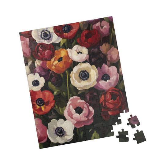Anemone Floral Illustration Puzzle | Flower Jigsaw 110-1014 Pieces