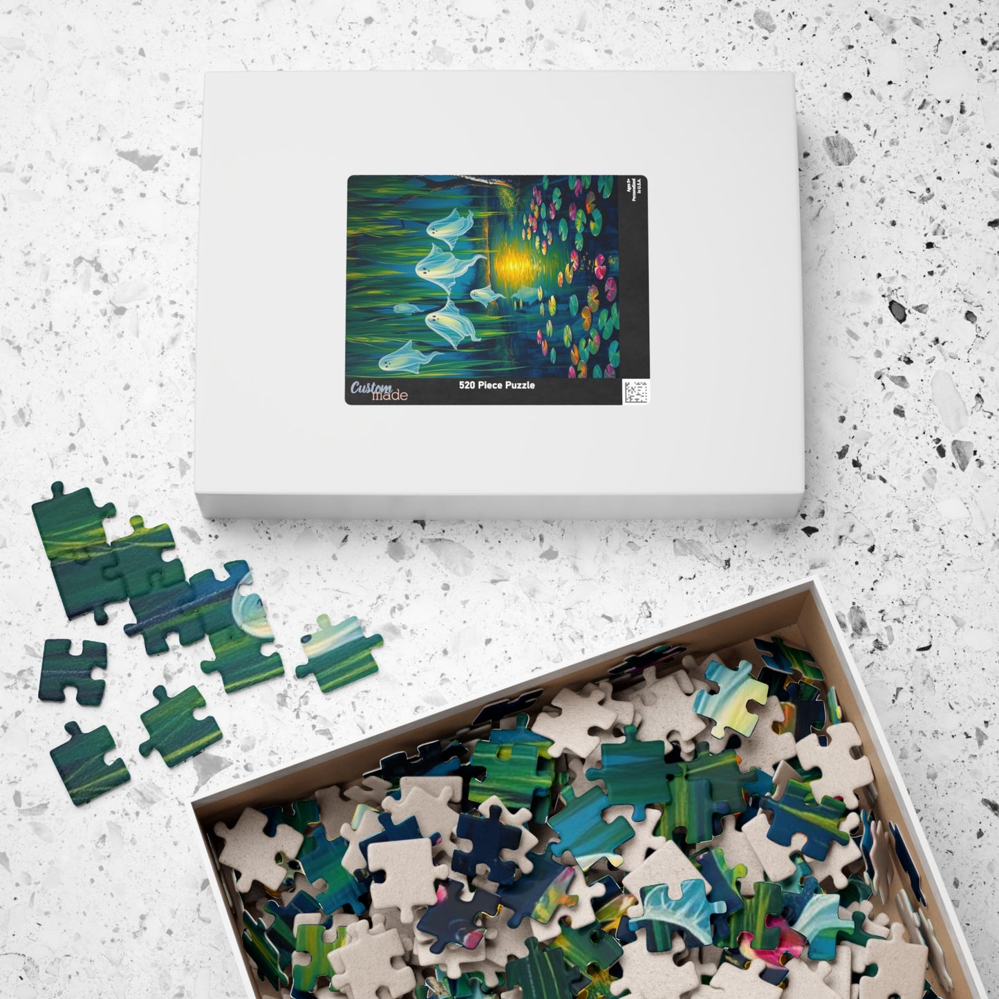 Whispers Through Willows - Mystical Ghosts Puzzle, Puzzle Lover Gift for Friend, Family Game Night, Halloween Fun, 110-1014 Piece Options