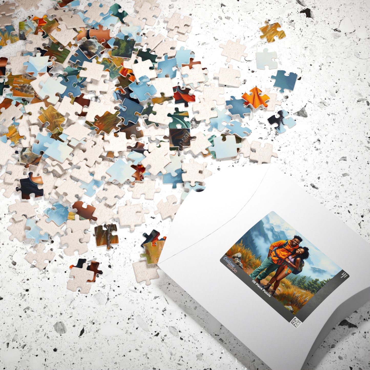 Black Couple Hiking Adventure Puzzle - Nature Lovers Delight Jigsaw, Family Game Night Fun, Afrocentric Gift for Friends, Outdoor Enthusiasts Puzzle The Puzzle Chest
