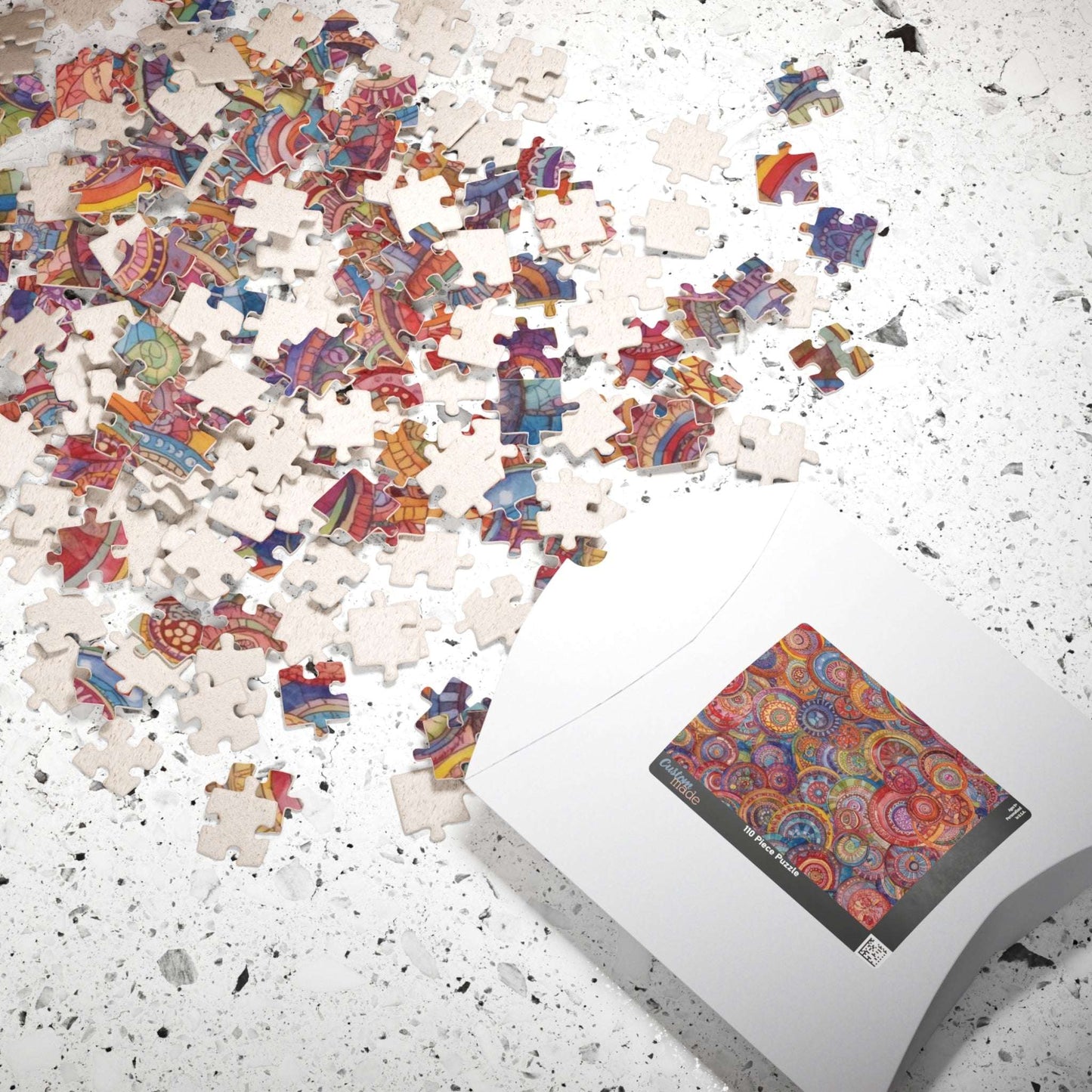 Mandala Art Jigsaw Puzzle – Overlapping Collage of Circular Mandalas in Intricate Decorative Patterns Puzzle The Puzzle Chest