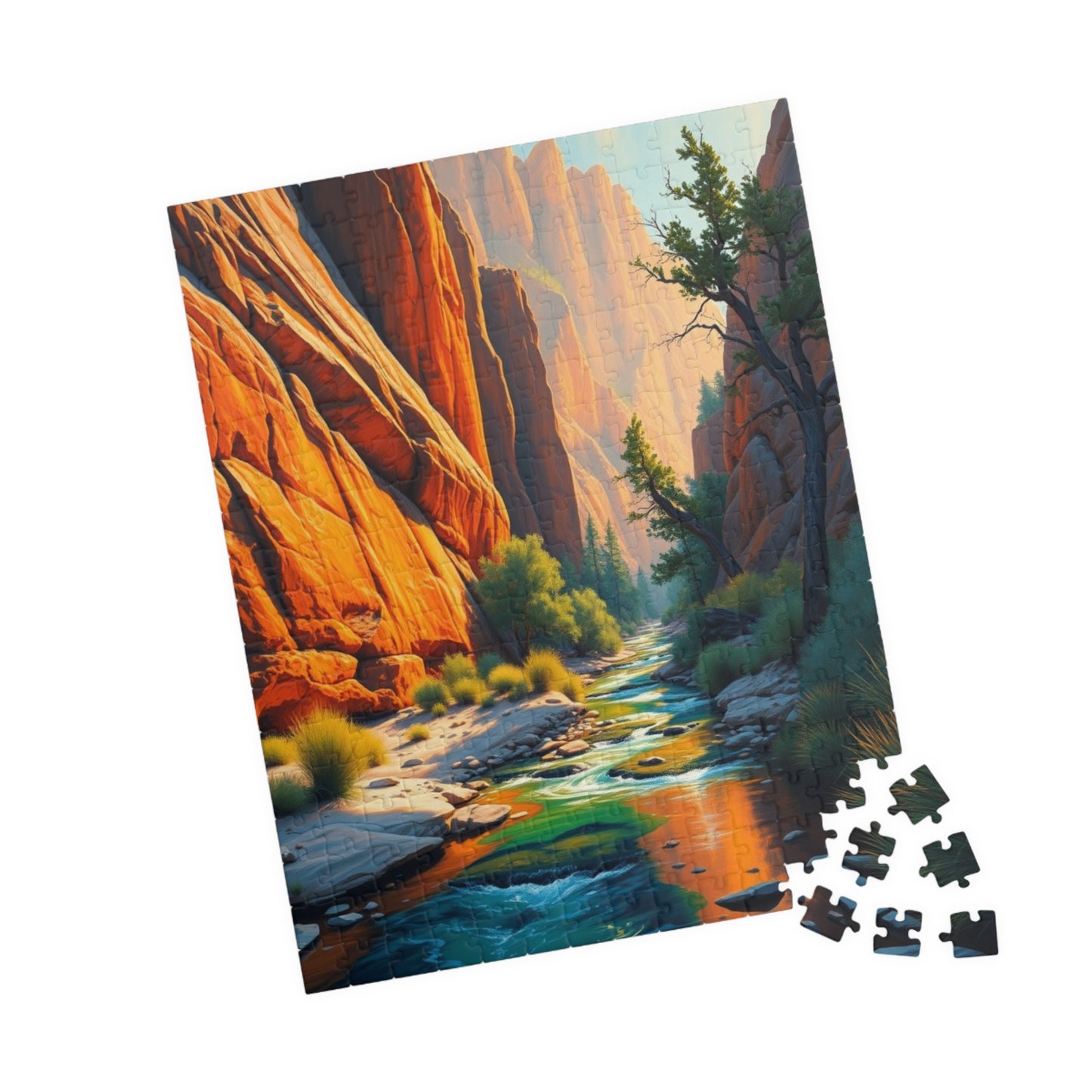 Scenic River Puzzle, 110-1014 Piece Jigsaw Game for Adults, Nature Lovers Gift, Family Game Night, Relaxing Art Decor Puzzle The Puzzle Chest