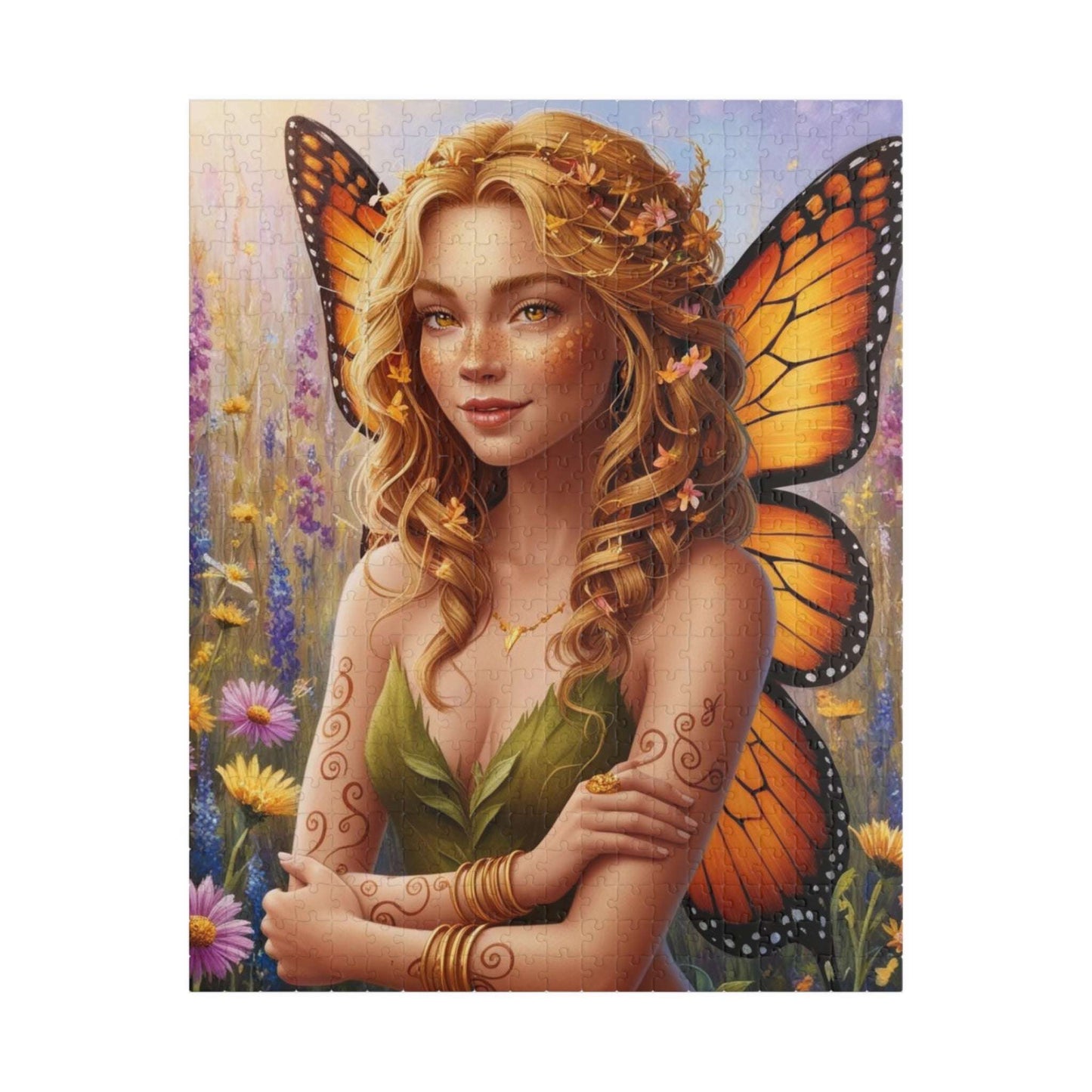 Enchanting Fairy Puzzle, Beautiful Art Nature Theme Jigsaw Game, Friend Gift for Fantasy Lover, Family or Solo Fun Indoor Activity, Relaxing 520 pcs (Vertical) Puzzle The Puzzle Chest