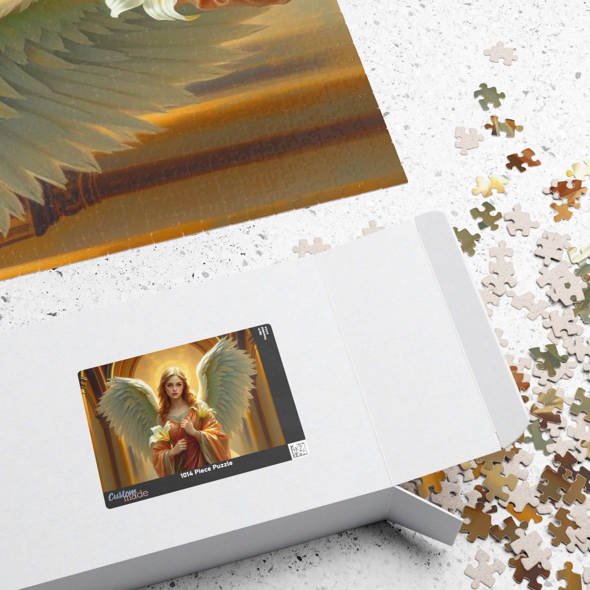 Golden Benediction Jigsaw Puzzle, Angel Puzzle, Religious Puzzle, Catholic Puzzle Gift for Puzzle Lover, Great for Indoor Home Entertainment Puzzle The Puzzle Chest