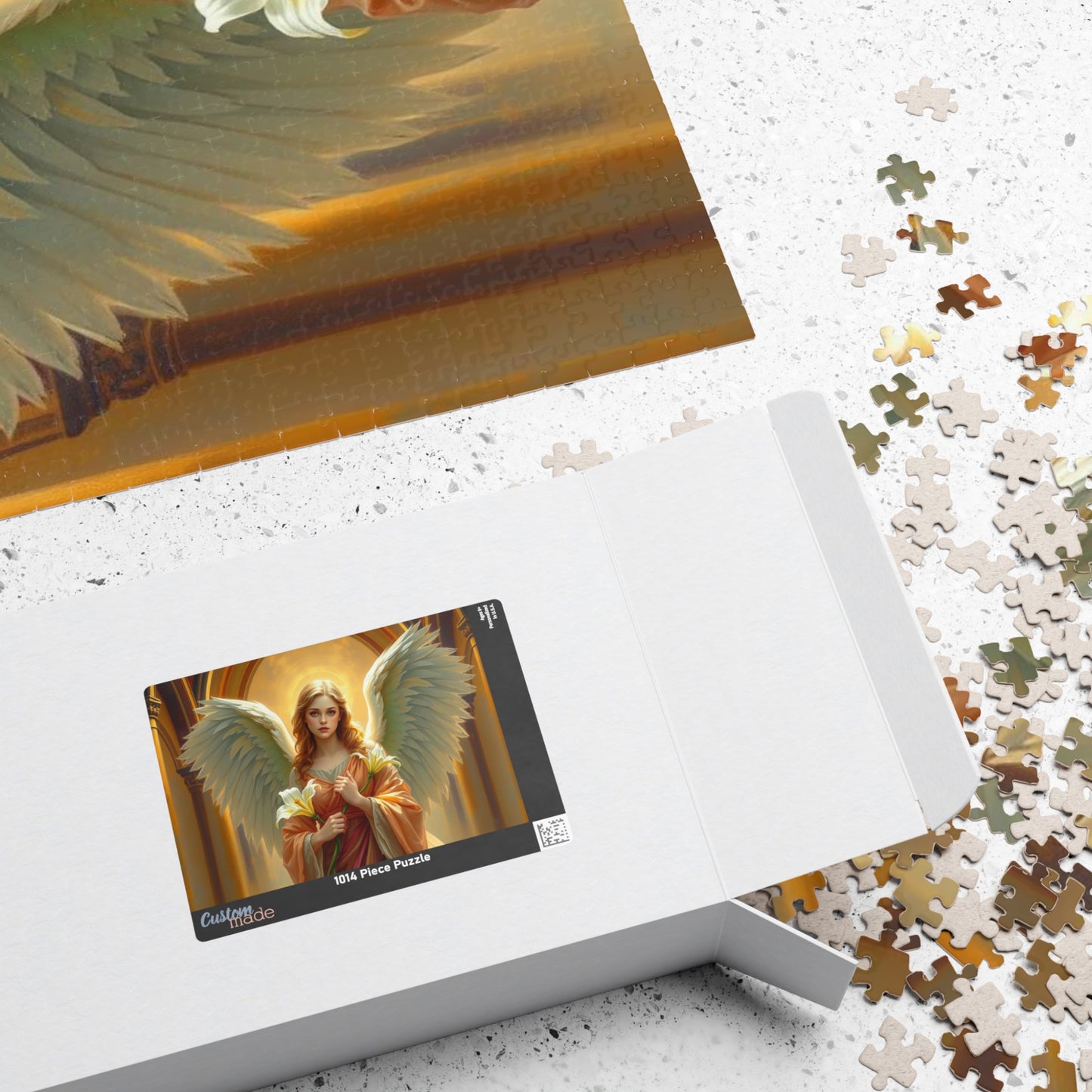 Golden Benediction Jigsaw Puzzle, Angel Puzzle, Religious Puzzle, Catholic Puzzle Gift for Puzzle Lover, Great for Indoor Home Entertainment Puzzle The Puzzle Chest