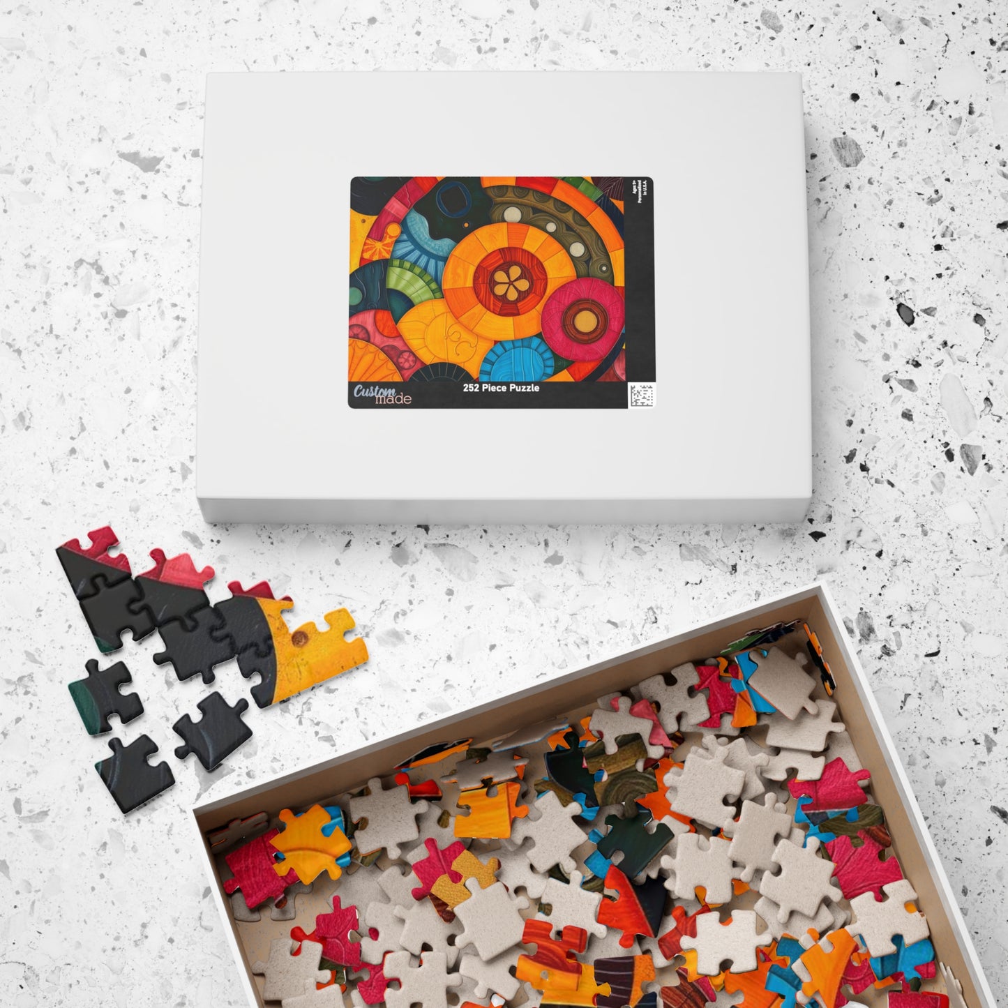 Vibrant Abstract Jigsaw Puzzle for Adults - Perfect for Family Game Night or Solo Fun, Gift for Art Lover, Home Entertainment Puzzle The Puzzle Chest