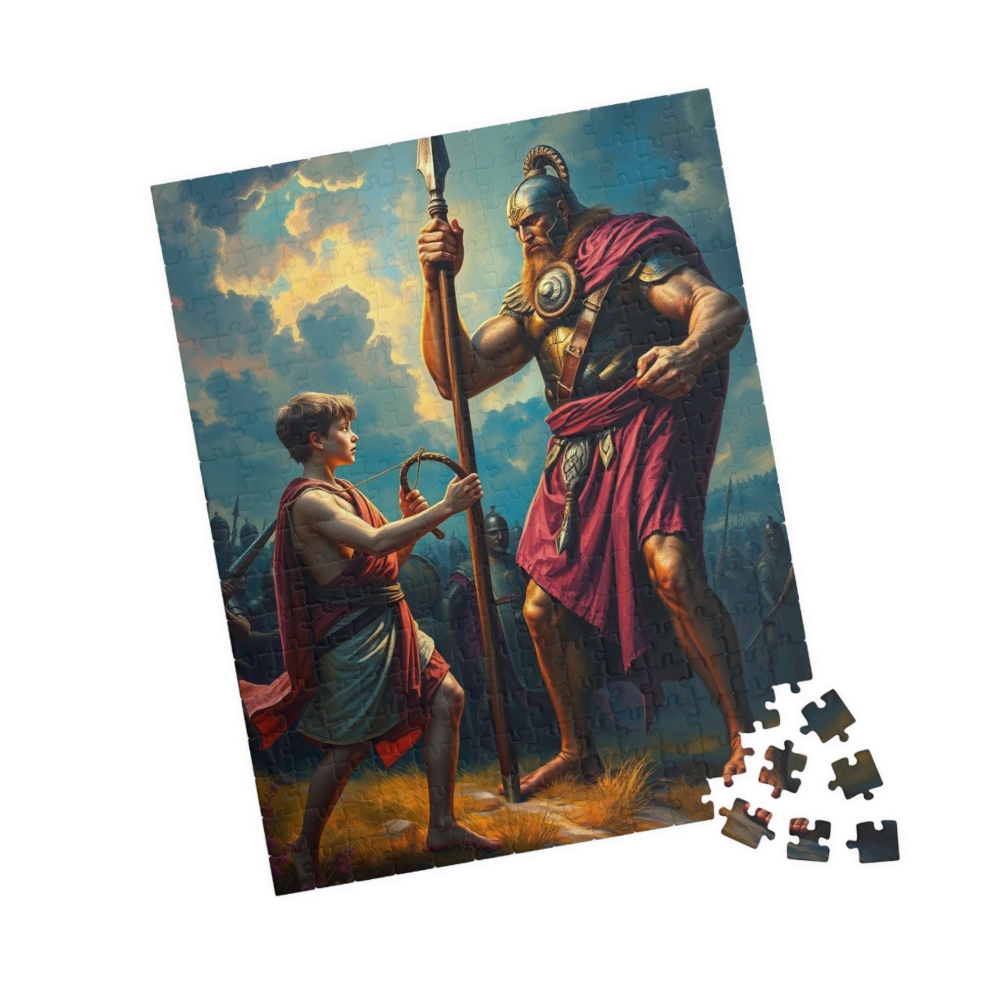 David and Goliath Puzzle, Classic Jigsaw for Family Fun, Perfect Holiday or Birthday Gift for Puzzle Lovers Puzzle The Puzzle Chest