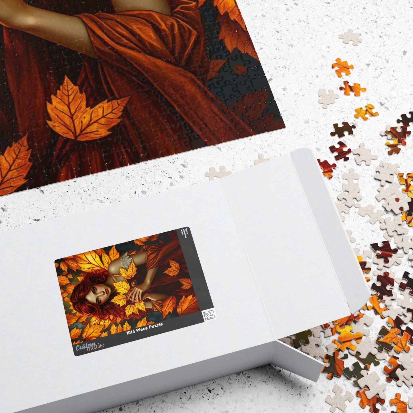 Autumn Leaves Forest Fairy Jigsaw Puzzle, 110, 252, 520, 1014-piece, Cozy Indoor Activity, Gift for Puzzle Lover, Fall Home Decor, Leafy Art Puzzle The Puzzle Chest