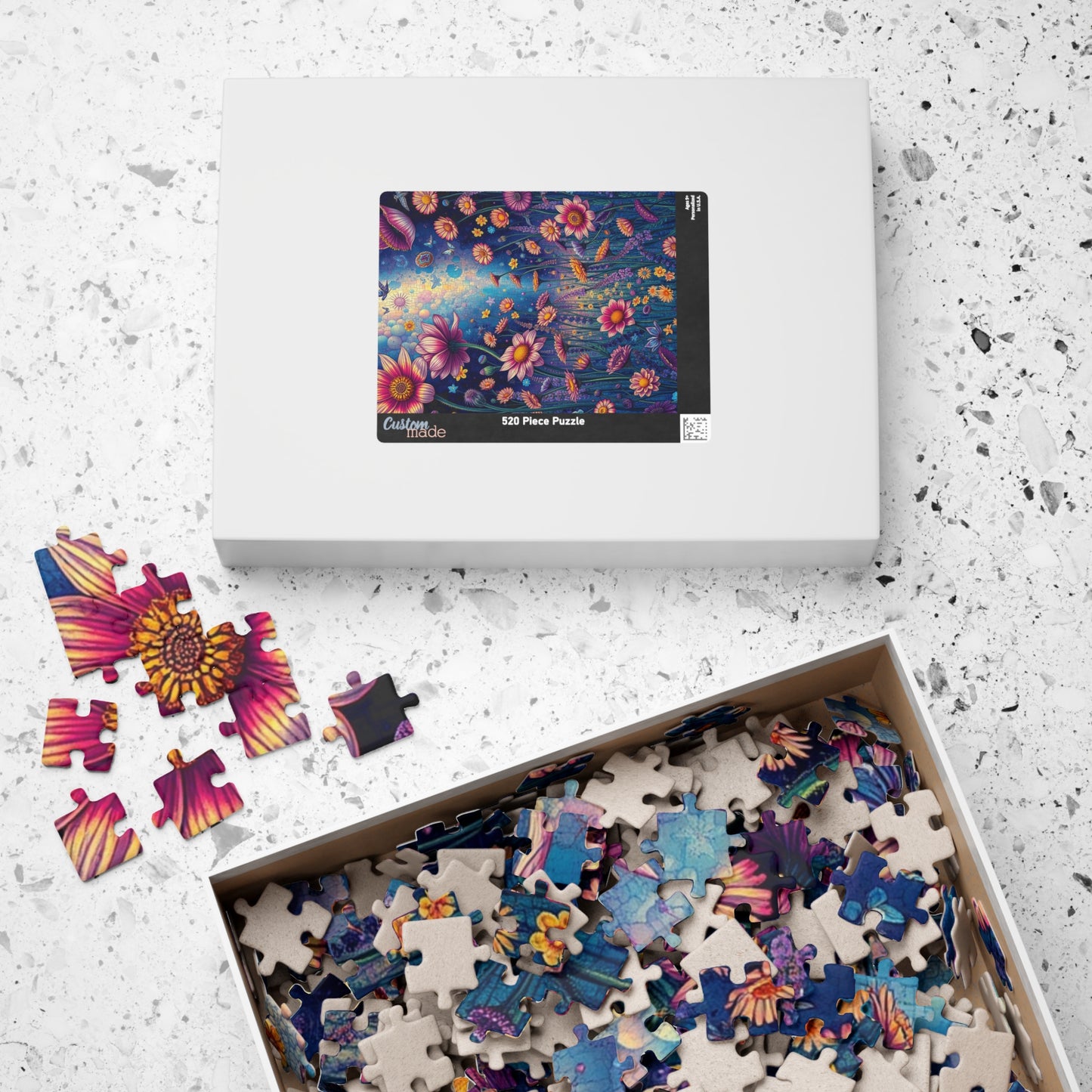 Floral Serenity Puzzle - 110 to 1014 Pieces, Perfect for Family Game Night, Gift for Nature Lovers, Mindful Relaxation, Home Entertainment Puzzle The Puzzle Chest