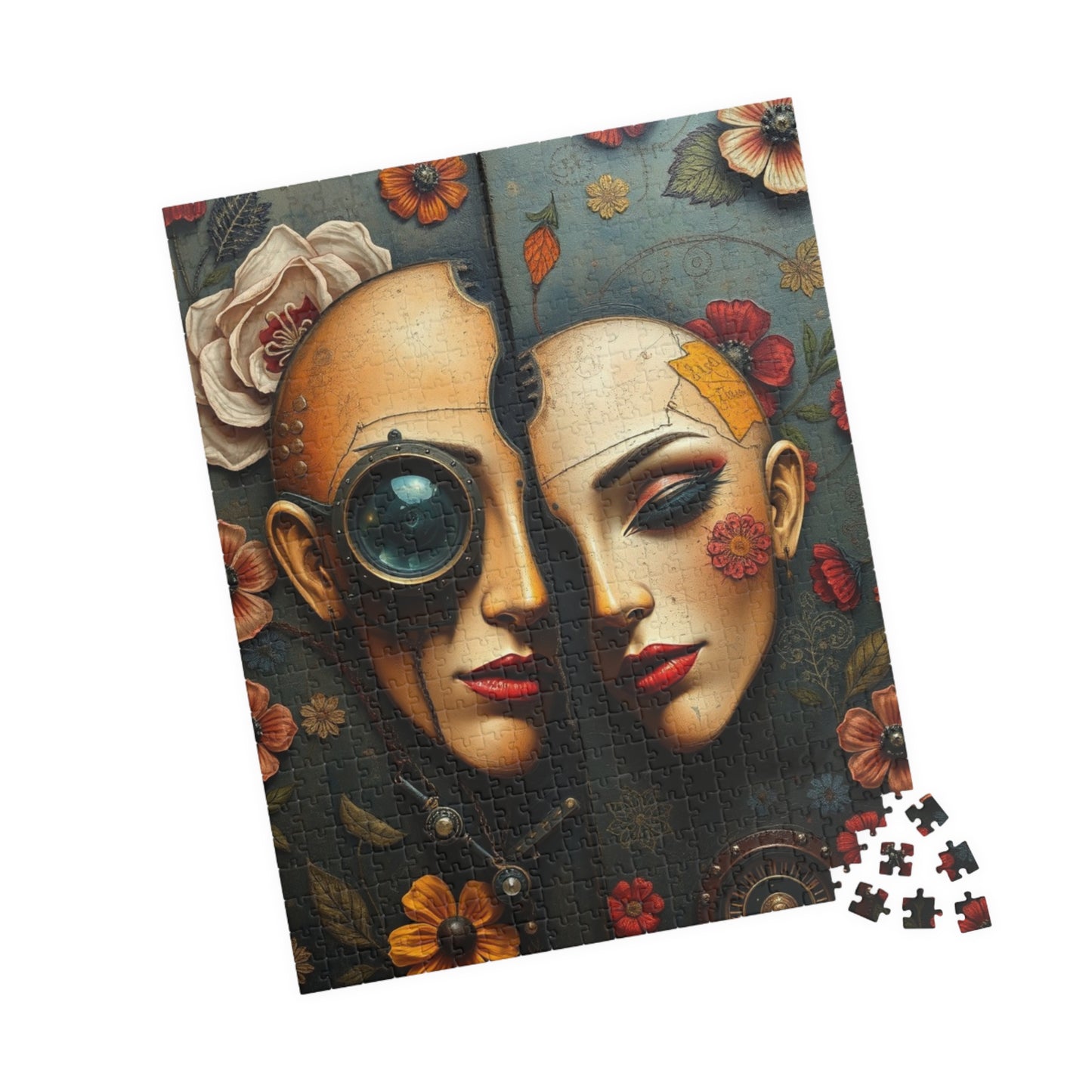 Steampunk Puzzle Art, Unique Home Decor, Fun Gift for Puzzle Lovers, Frameable Decorative Artwork, Challenging Jigsaw Game 110-1014 Pieces Puzzle The Puzzle Chest