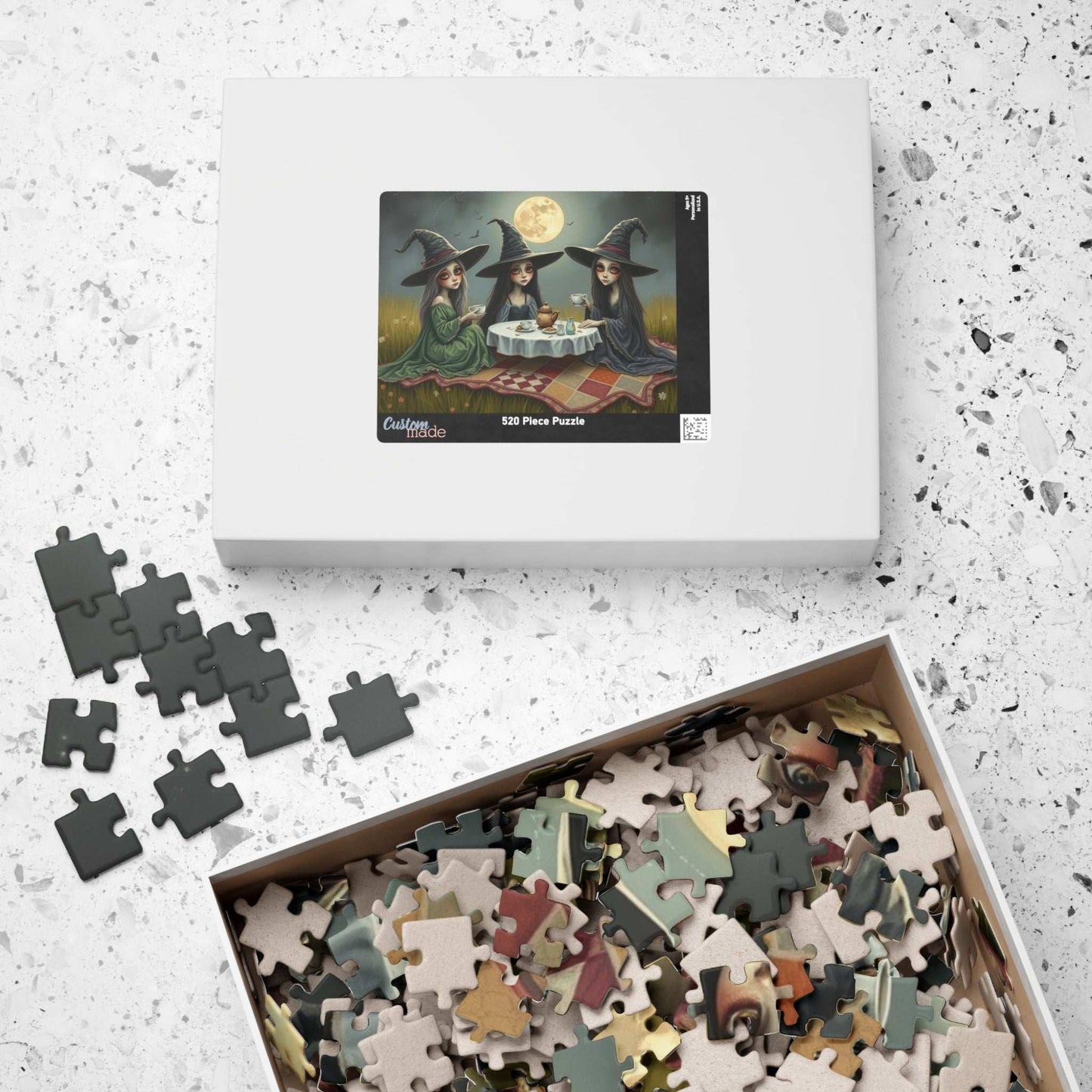 Enchanting Witch Tea Party Puzzle | Perfect for Halloween Fun, Cozy Nights, Family Game Night, Gift for Puzzle Lovers Puzzle The Puzzle Chest