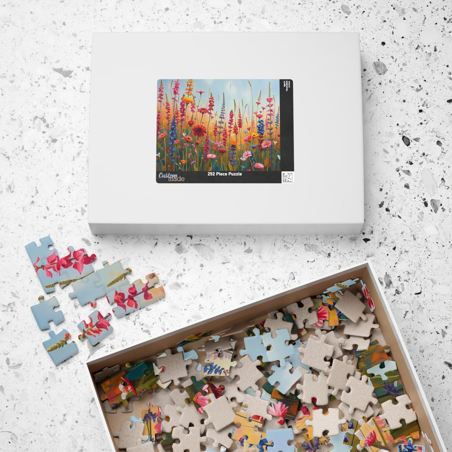 Colorful Floral Jigsaw Puzzle | 110, 252, 520, 1014-piece | Perfect Home Entertainment, Fun Indoor Activity, Brain Teaser, Nature Lover Gift Puzzle The Puzzle Chest
