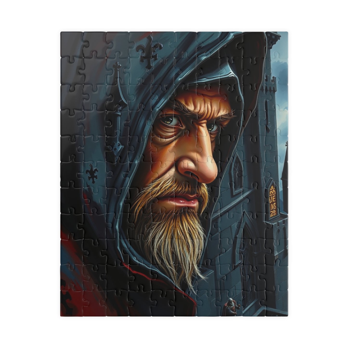 Mystical Wizard Puzzle - Enigmatic Art for Puzzle Lovers, Unique Gift for Adults, Fantasy Decor, Family Fun, Brain Teaser, Holiday Activity 110 pcs (Vertical) Puzzle The Puzzle Chest