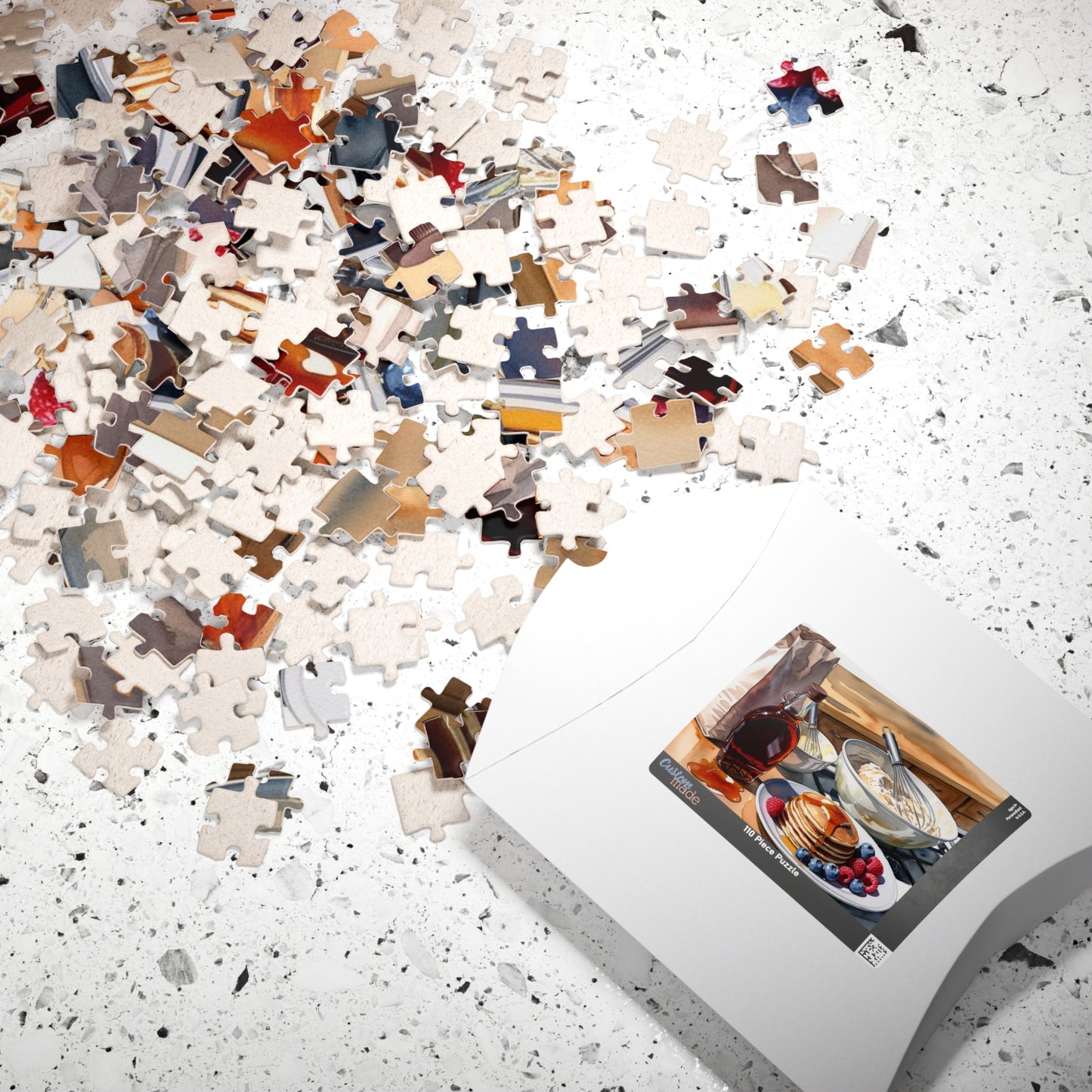 Pancake Breakfast Puzzle, Kitchen Counter Foodie Jigsaw Game, Culinary Cooking Theme, Fun Family Activity, Food Lover Gift Puzzle The Puzzle Chest