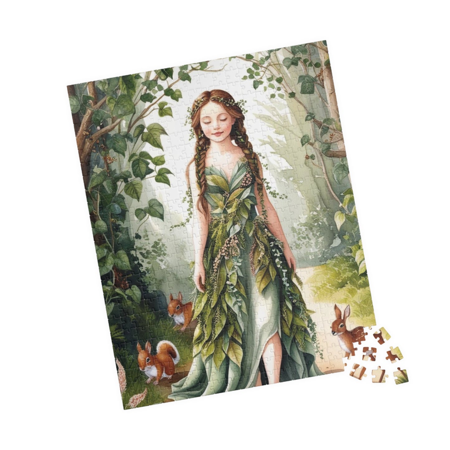 Whimsical Forest Nymph Puzzle, Mythical Creature Jigsaw Game, Best Unique Gift for Puzzle Lover Hobbyist, Fun Family Activity, Mindfulness Puzzle The Puzzle Chest