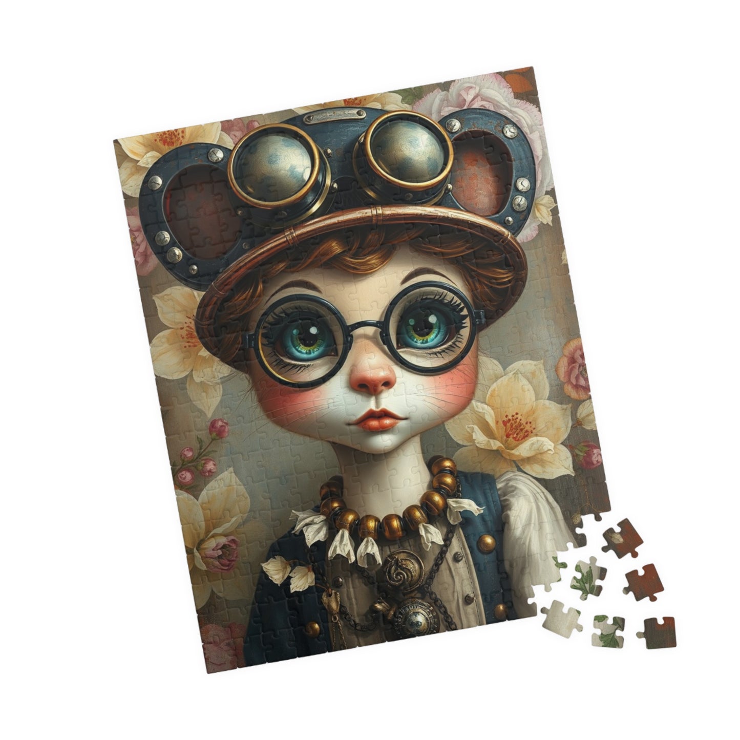 Whimsical Steampunk Character Puzzle - 110, 252, 520, 1014-piece, Fun Activity for Home Entertainment, Gift for Puzzle Loving Friend Puzzle The Puzzle Chest