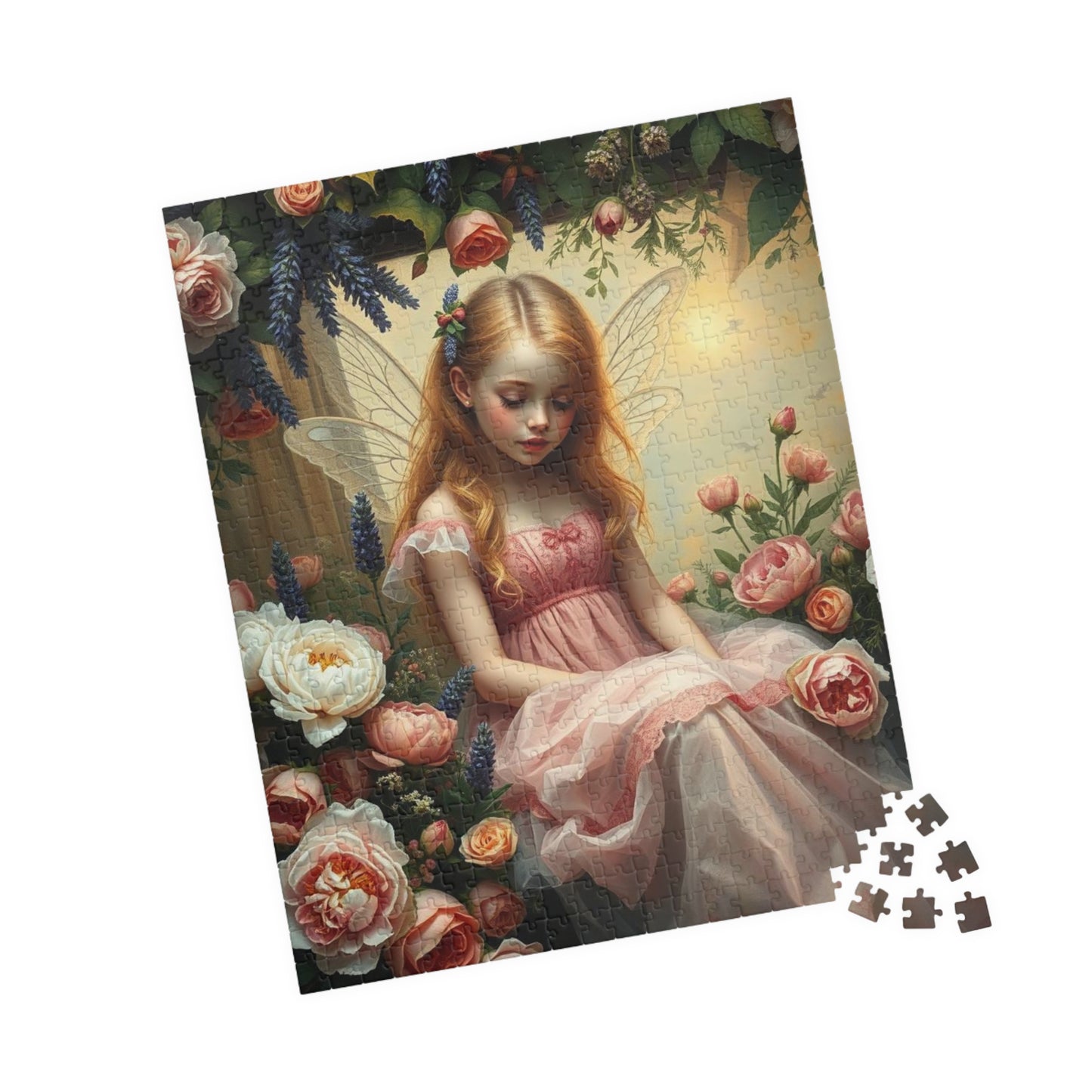Peony and Rose Fairy Themed Puzzle - Enchanting 110-1014 Piece Mindful Jigsaw Gift for Adult Fantasy Puzzle Lover, Family or Solo Fun