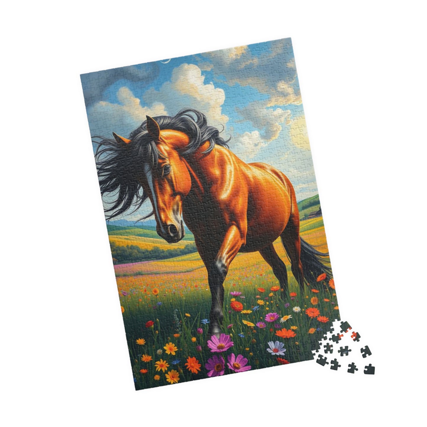 Majestic Horse Puzzle - 110, 252, 520, 1014-pieces - Perfect Gift for Horse Lovers, Family Fun, Game Night, Art Enthusiasts Puzzle The Puzzle Chest
