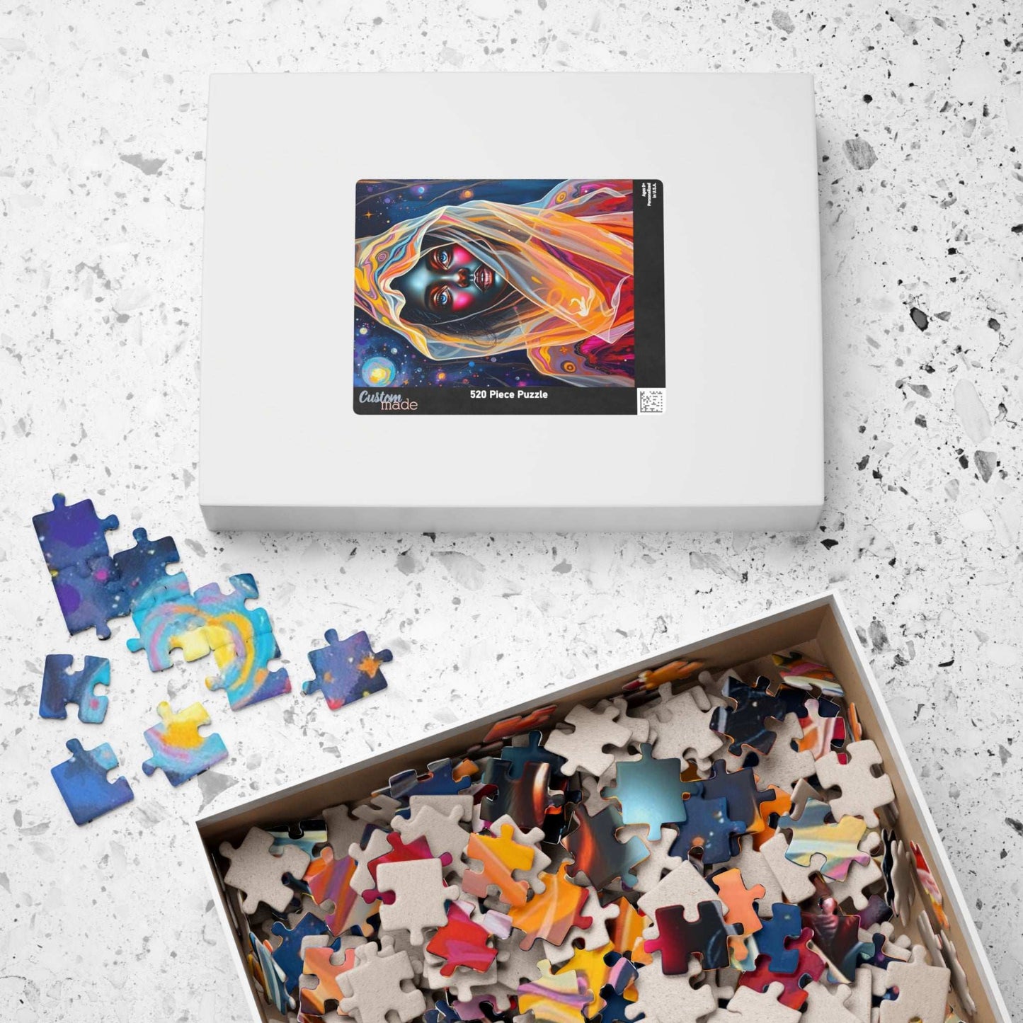 Mysterious Witch Portrait Puzzle, Mystical Night Woman 110, 252, 520, 1014-piece Jigsaw Game, Relaxation Gift for Art Lover, Home Activity Puzzle The Puzzle Chest