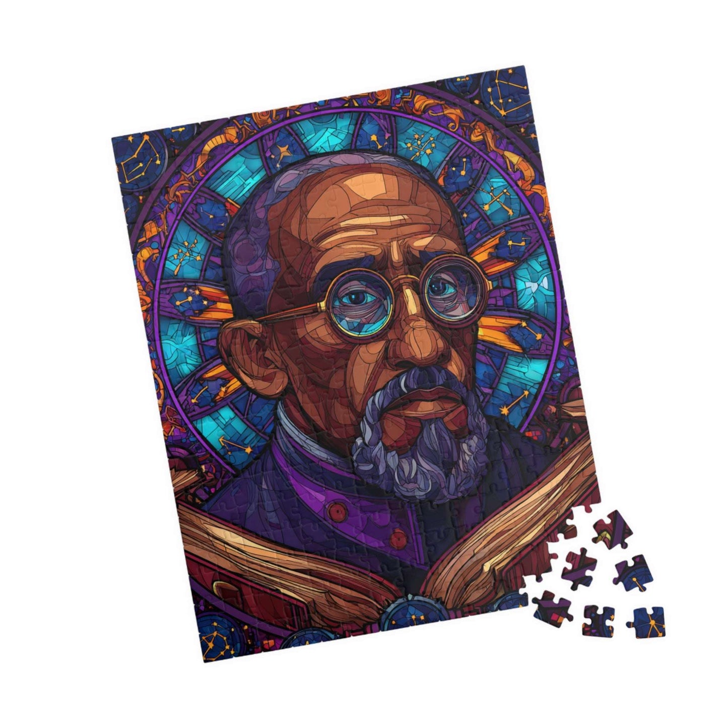 W E B Du Bois Portrait Jigsaw Puzzle - Black Historical Figure, Afrocentric Gift, African American Culture Educational 252 pcs (Vertical) Puzzle The Puzzle Chest