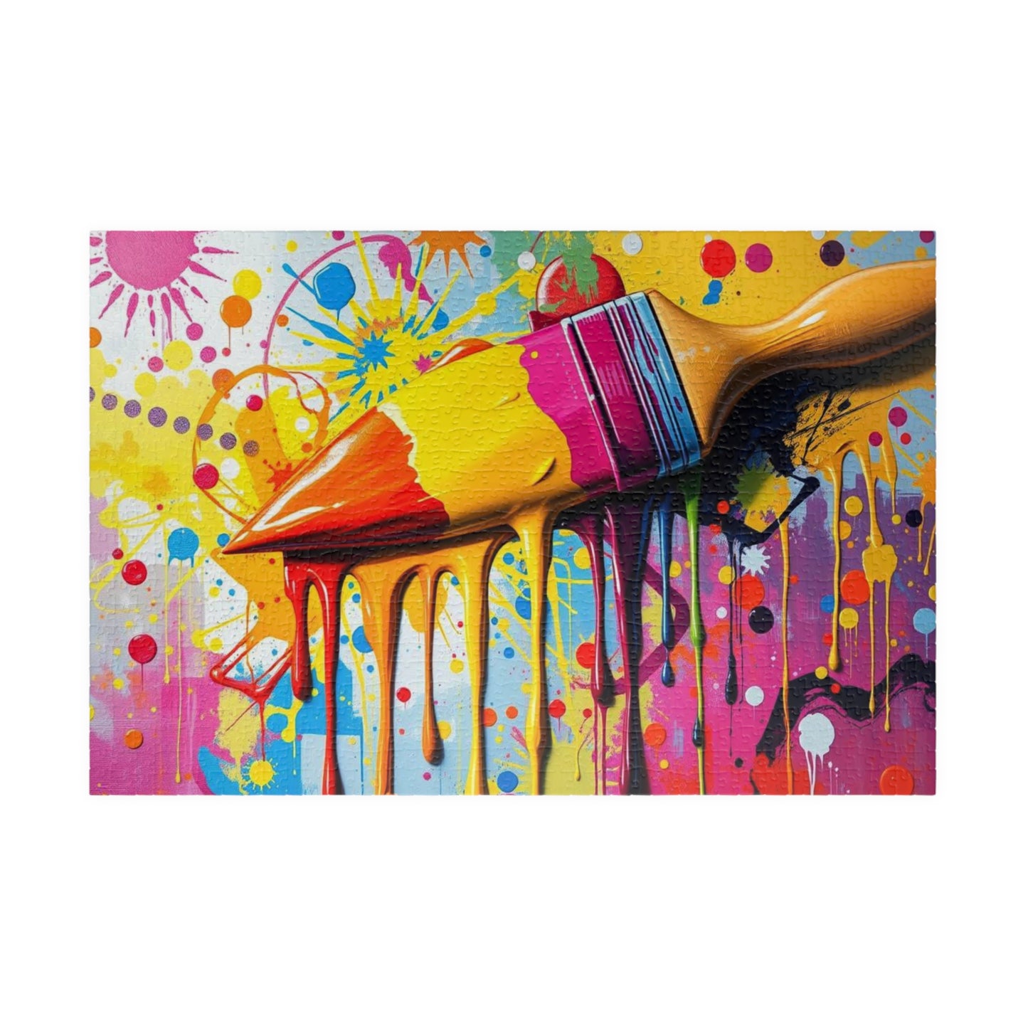 Vibrant Art Puzzle - Color Splash Pop Art Jigsaw, Fun Family Activity, Creative Gift for Art Lover, Home Entertainment, Relaxing Puzzle Time 1014 pcs (Horizontal) Puzzle The Puzzle Chest
