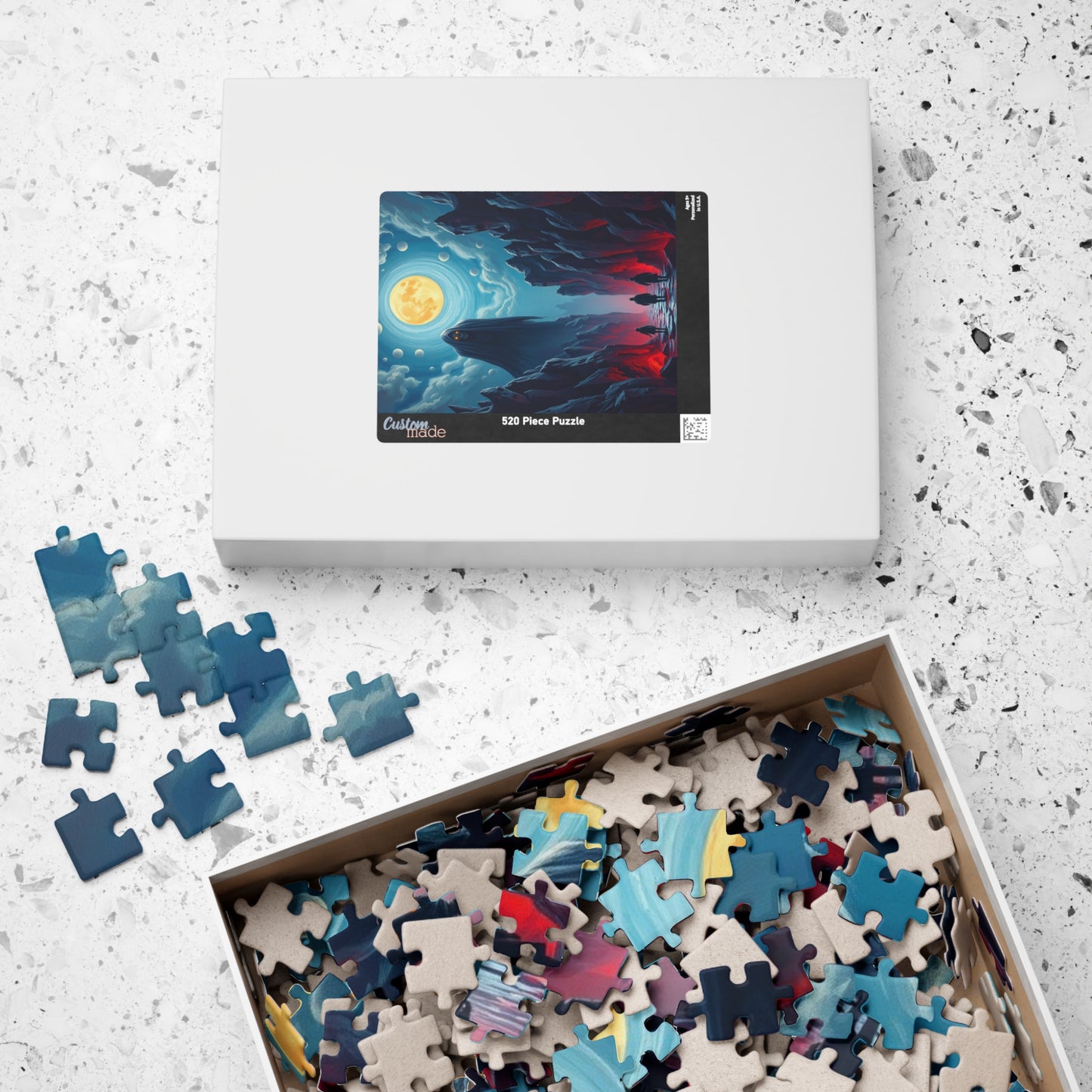 Mystical Moonlight Puzzle, 1014-piece Art Puzzle, Fantasy Scene Game, Unique Gift for Puzzle Lovers, Perfect for Family Nights, Home Decor Puzzle The Puzzle Chest