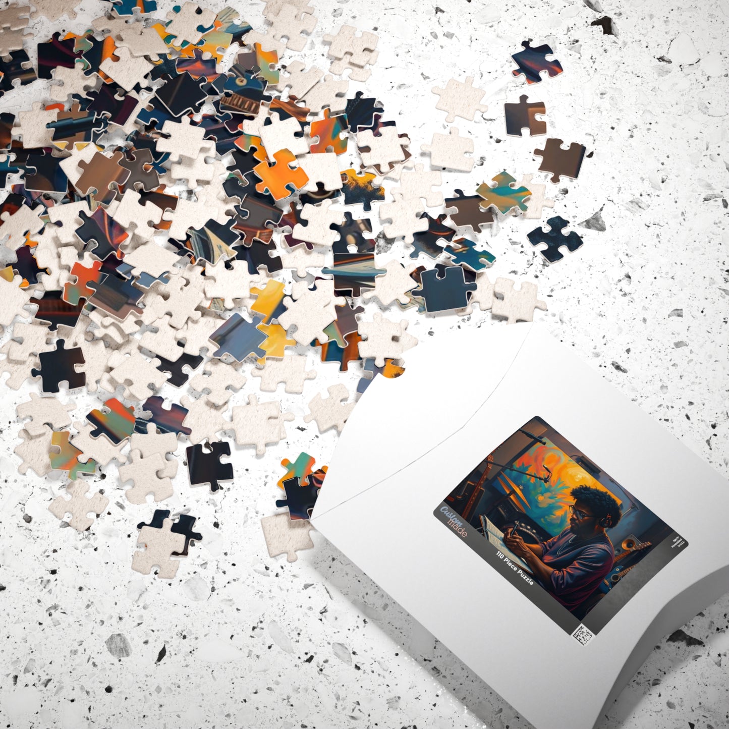 Black Musician Jigsaw Puzzle - African American Man, Black Art, Father's Day Puzzle Lover Afrocentric Gift for Friend Art Enthusiast Puzzle The Puzzle Chest