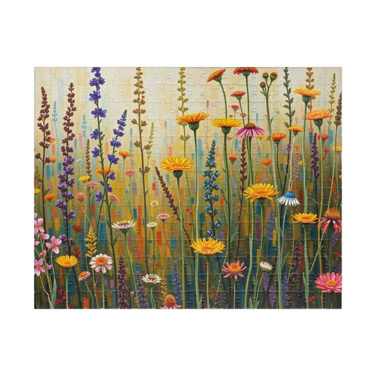 Colorful Floral Art Puzzle | Nature-Themed Puzzle | Fun Family Activity | Unique Gifts for Garden Lovers | Creative Gift Idea | Relaxing 252 pcs (Horizontal) Puzzle The Puzzle Chest