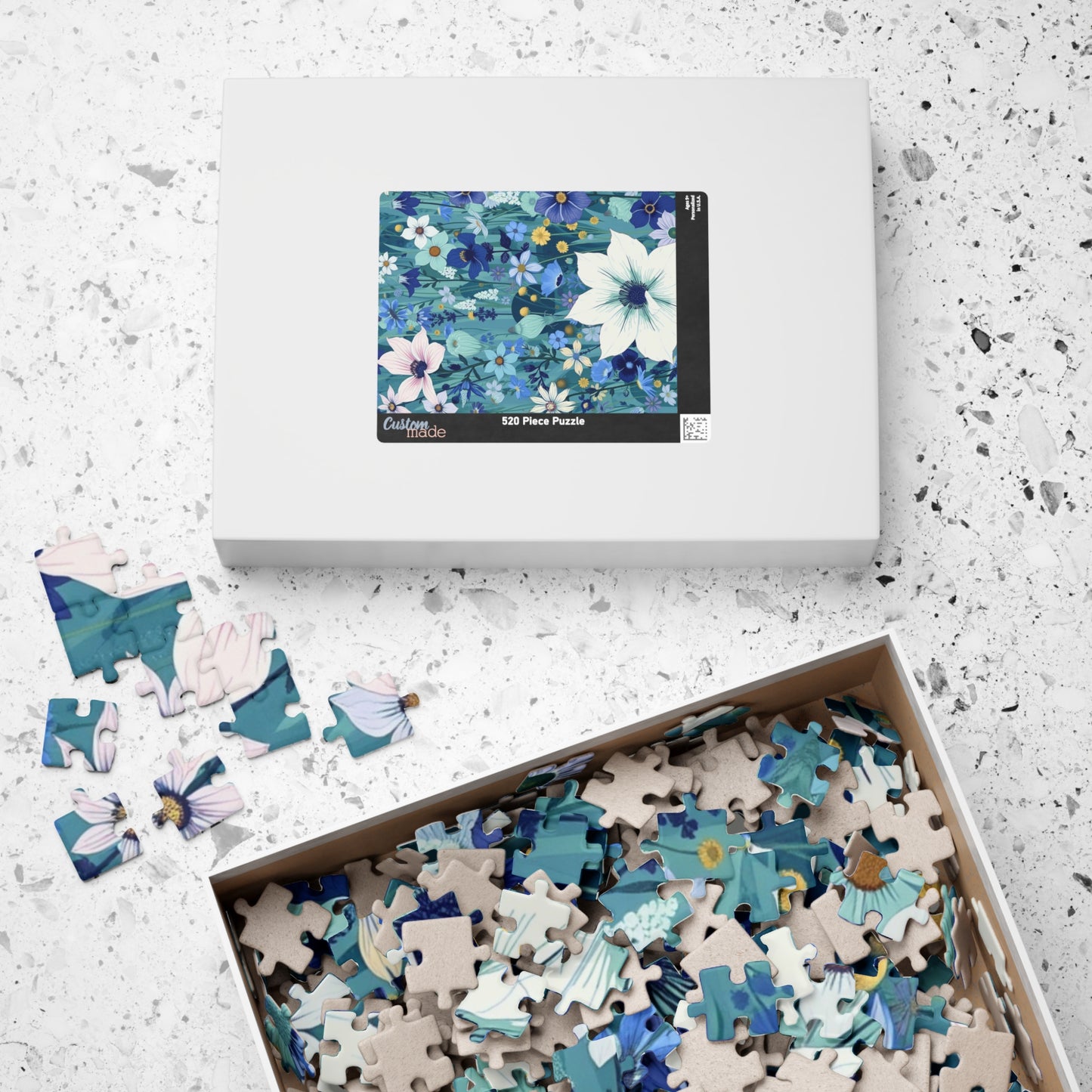 Floral Puzzle - Nature-Inspired Jigsaw Game, Gift for Nature Lovers, Eco-Friendly Solo Fun or Family Entertainment Puzzle The Puzzle Chest