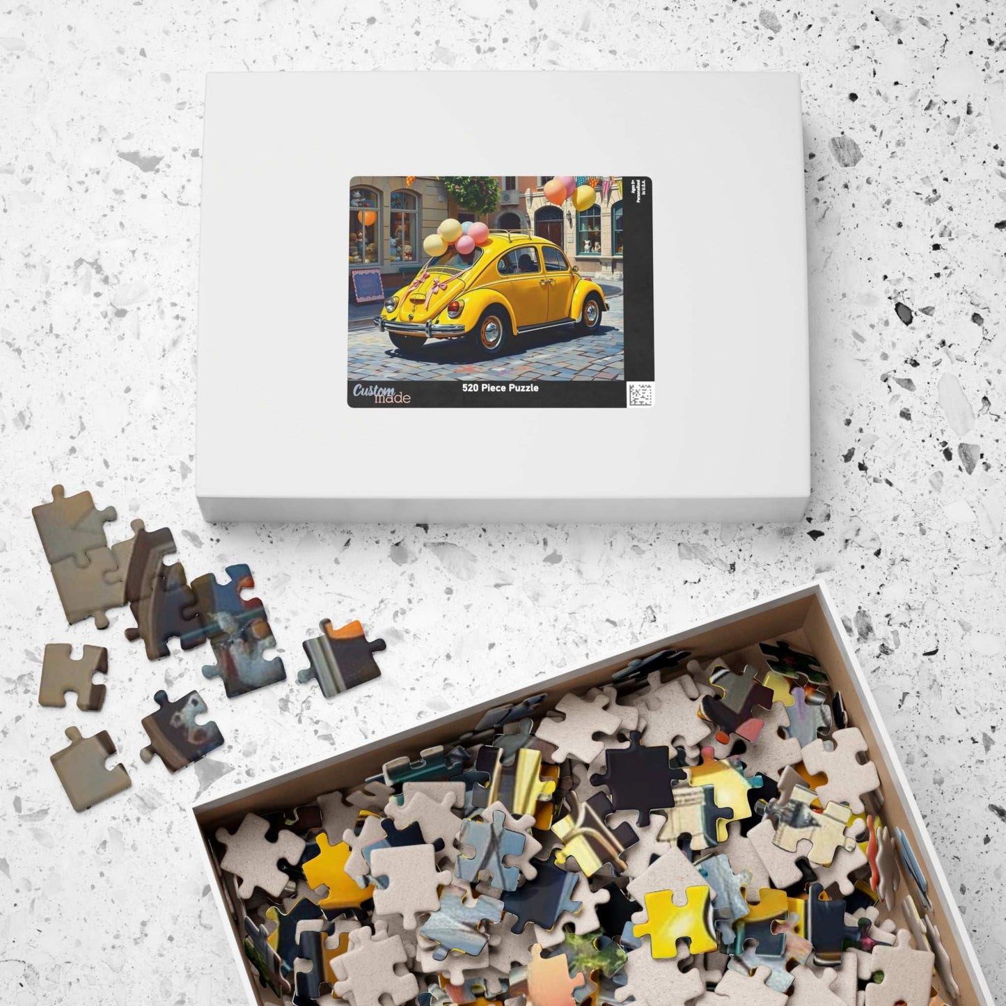 Lemonade Street Parade Vintage Car Puzzle, Retro Auto Jigsaw Game, Classic Vehicle Puzzle Puzzle The Puzzle Chest