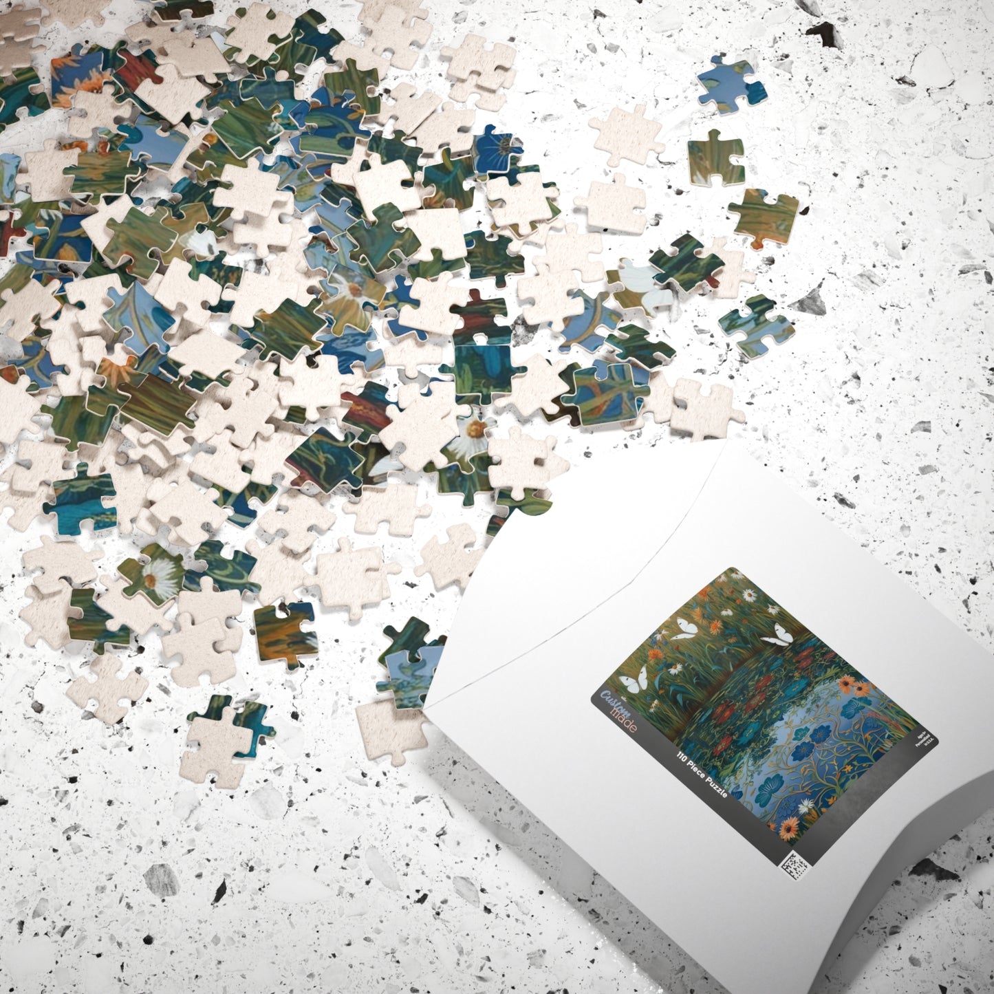 Nature-Inspired Puzzle with Butterflies, Eco-Friendly Jigsaw Game, Gift for Nature Lover and Puzzle Enthusiast, Family Game Night, Art Decor Puzzle The Puzzle Chest