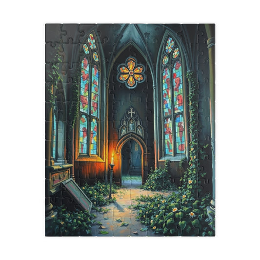 Stained Glass Church Puzzle | 110, 252, 520, 1014-piece, Gothic Home Decor, Art Lovers Gift, Family Game Night Relaxation Activity, Giftable Puzzle The Puzzle Chest