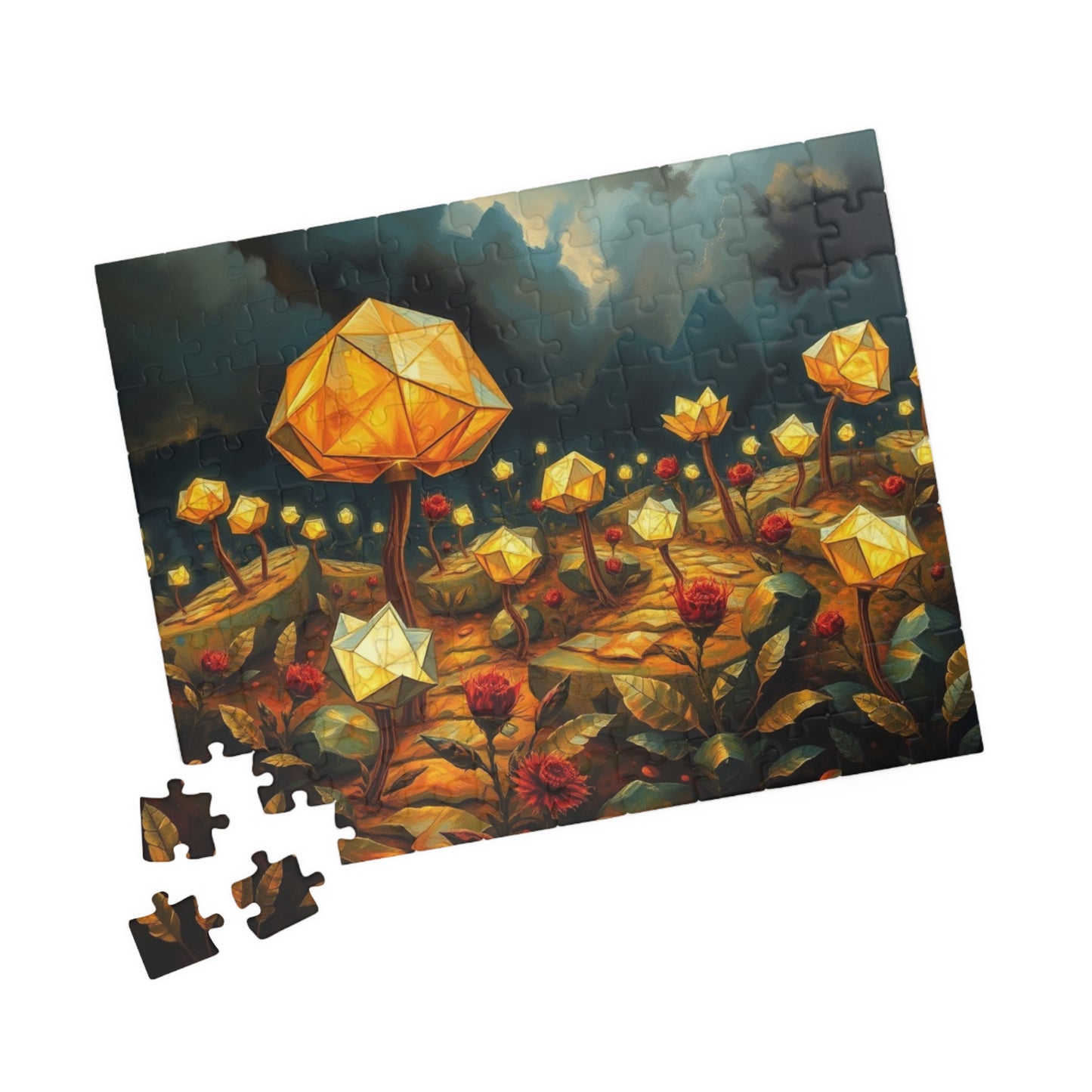 Magical Floral Jigsaw Puzzle - 110, 252, 520, 1014-piece, Perfect for Family Game Night, Gift for Art Lover, Fun Home Entertainment, Mindful Puzzle The Puzzle Chest