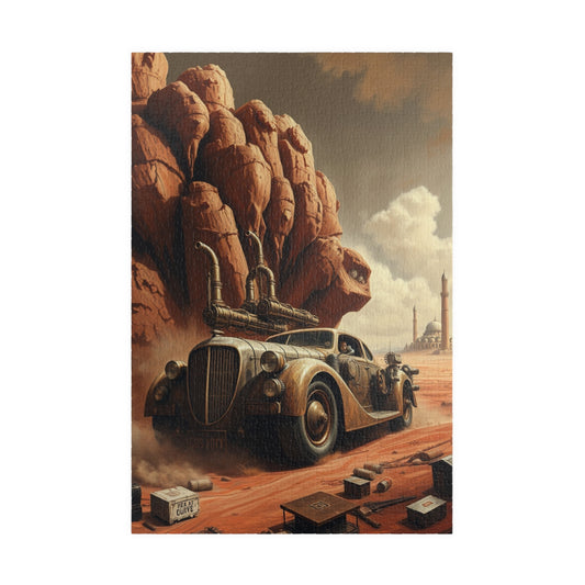 Vintage Steampunk Car Jigsaw Puzzle, Retro Auto Art, Nostalgic Vehicle 1014 pcs (Vertical) Puzzle The Puzzle Chest