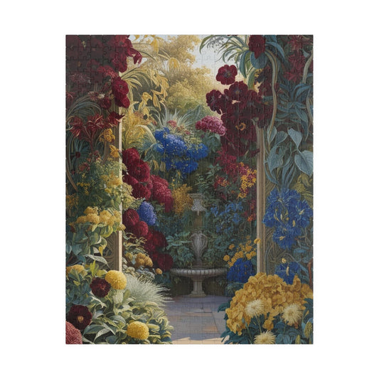 Colorful Floral Garden Puzzle, 110, 252, 520, 1014-piece Flower Adult Jigsaw Game, Creative Gift Idea, Family Activity, Puzzle Lover, Nature Art 520 pcs (Vertical) Puzzle The Puzzle Chest